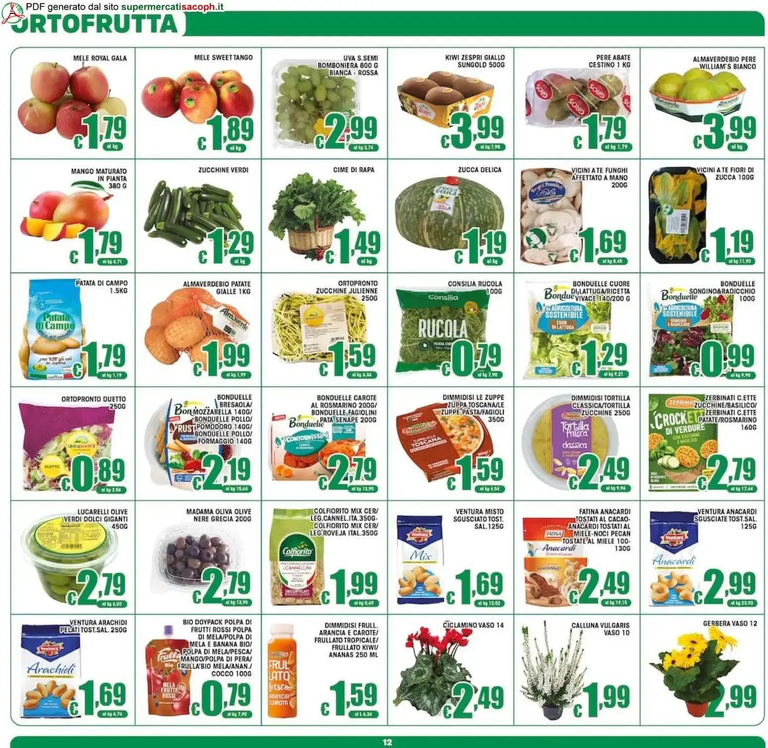 Sacoph volantino dal 02/10/2026 - online Offerte da 2 ottobre a 13 ottobre di 2026 - Pagina del volantino 12