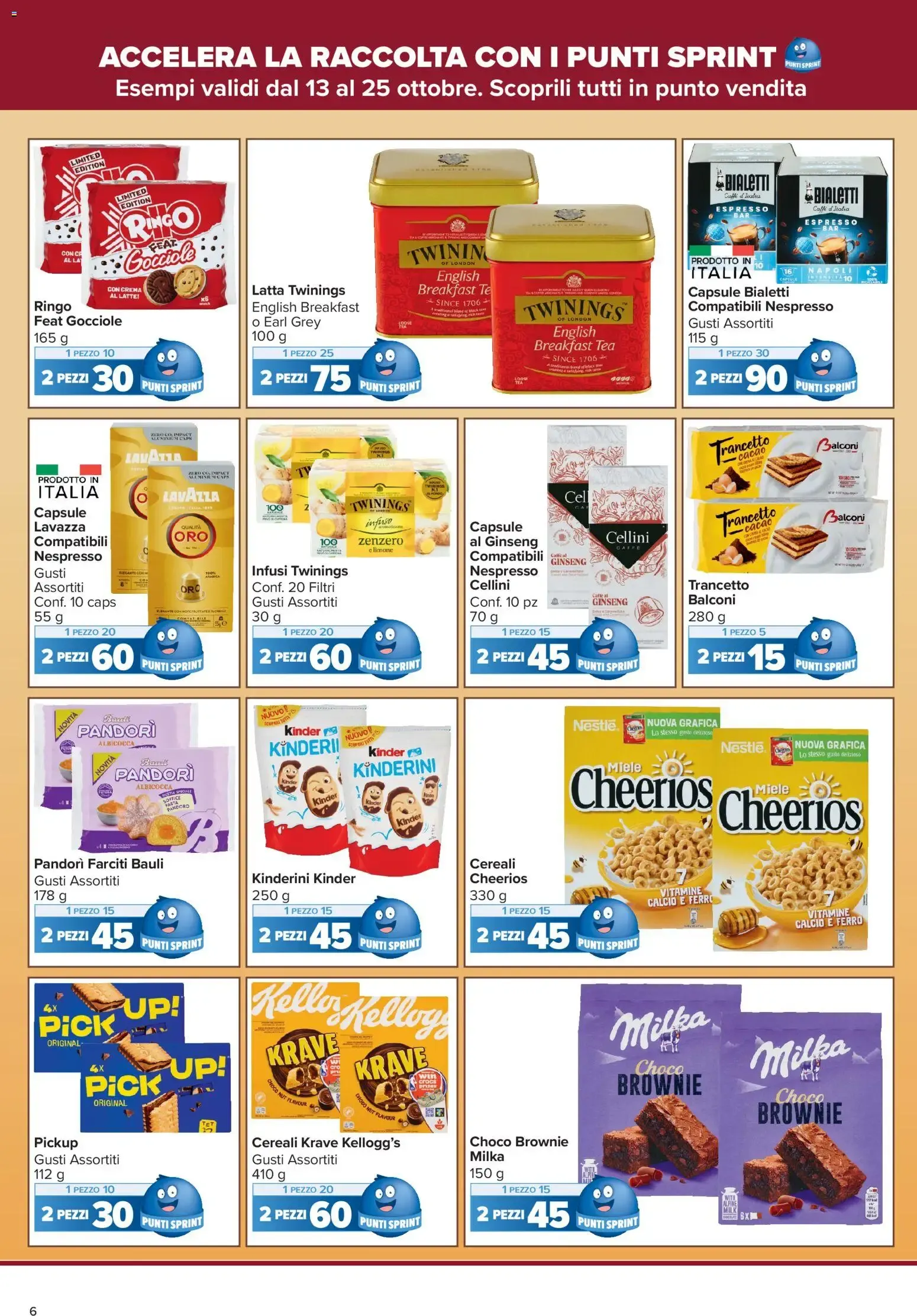 Carrefour Market: La tua carta SpesAmica Payback vola con i Punti Sprint da 13 ottobre a 25 ottobre di 2026 - Pagina del volantino 6