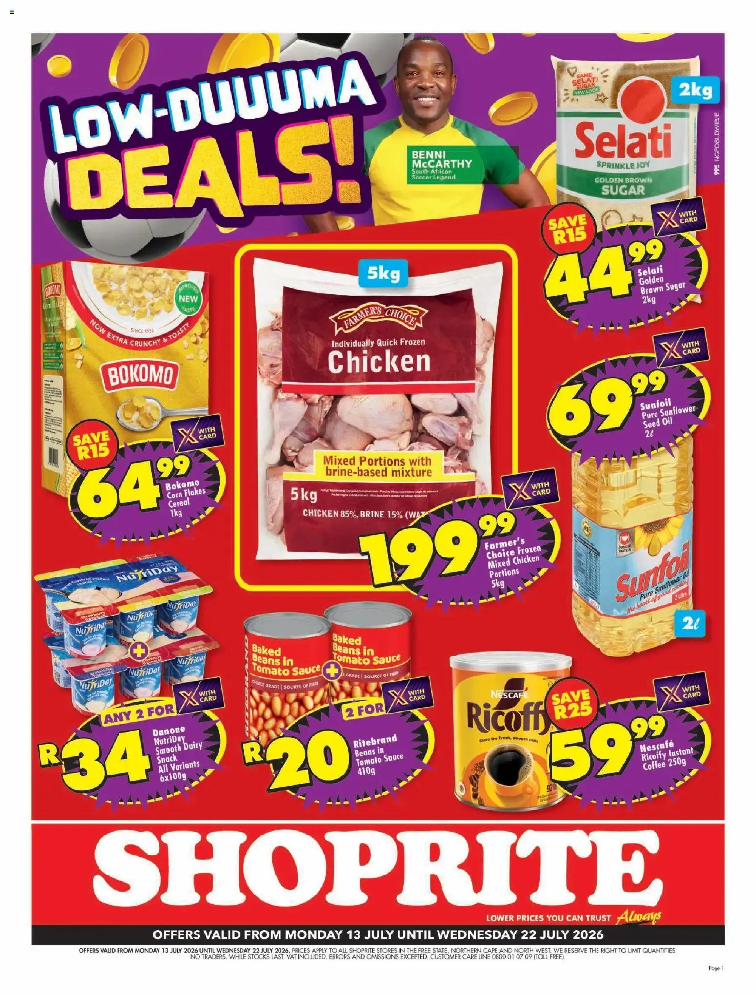 Shoprite - Northern Cape - Low Price Lowduuuma (13/07/2026 - 22/07/2026) → Online Catalogue from 13 July to 22 July 2026 - Catalogue Page 1