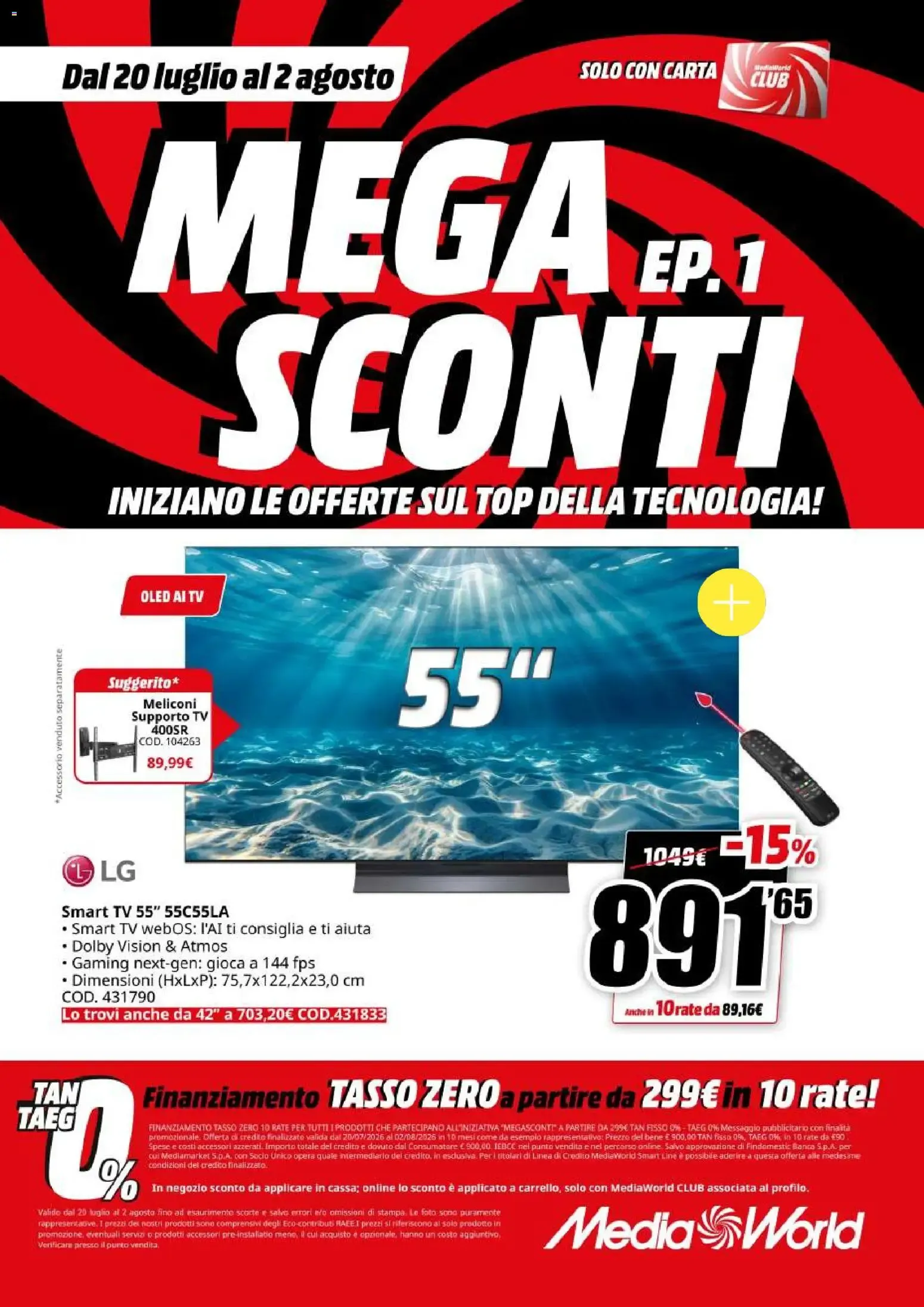 Nuovo Media World volantino Sconti dal 20/07/2026 > offerte anteprima 🛍️ da 20 luglio a 2 agosto di 2026 - Pagina del volantino 4