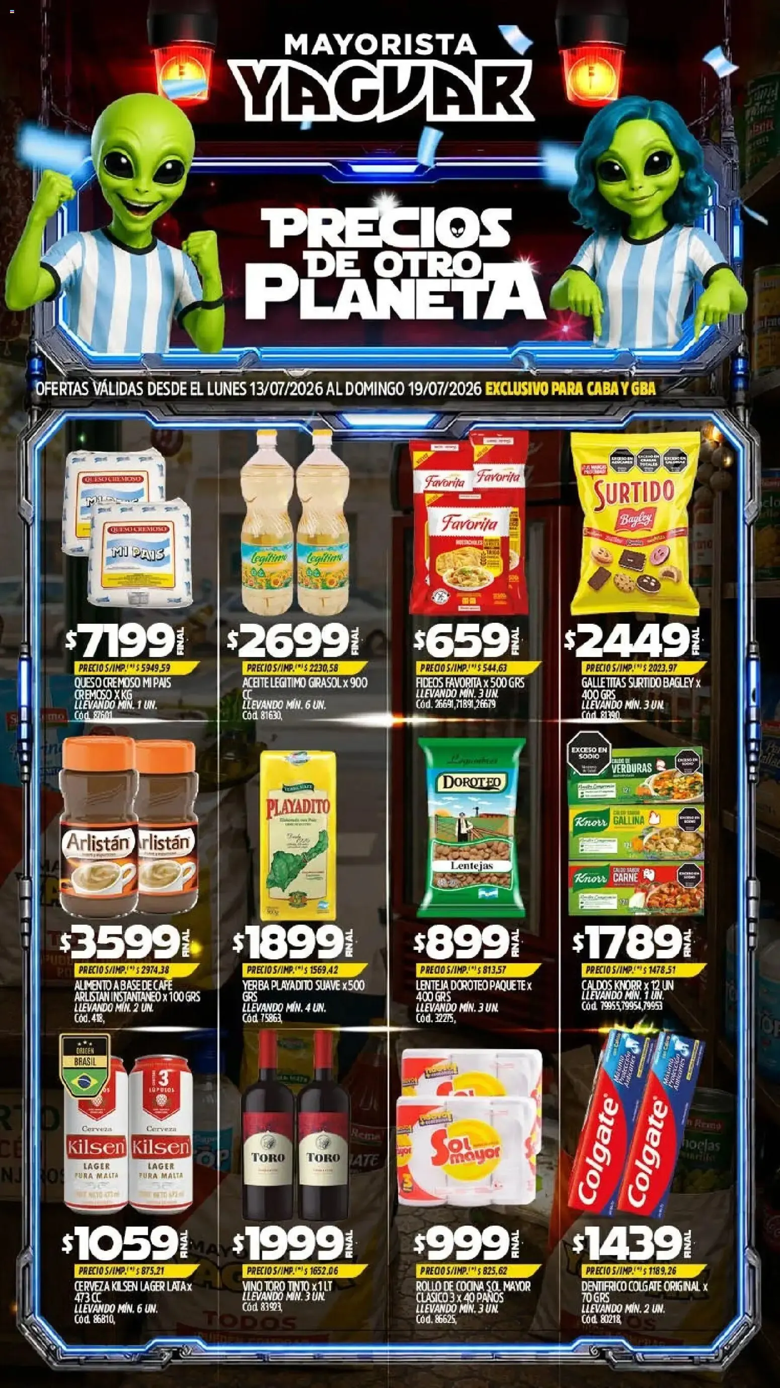 Ofertas de Yaguar catálogo del 13/07/2026 - 19/07/2026 13 de julio al 19 de julio 2026 - Página 1 del catálogo