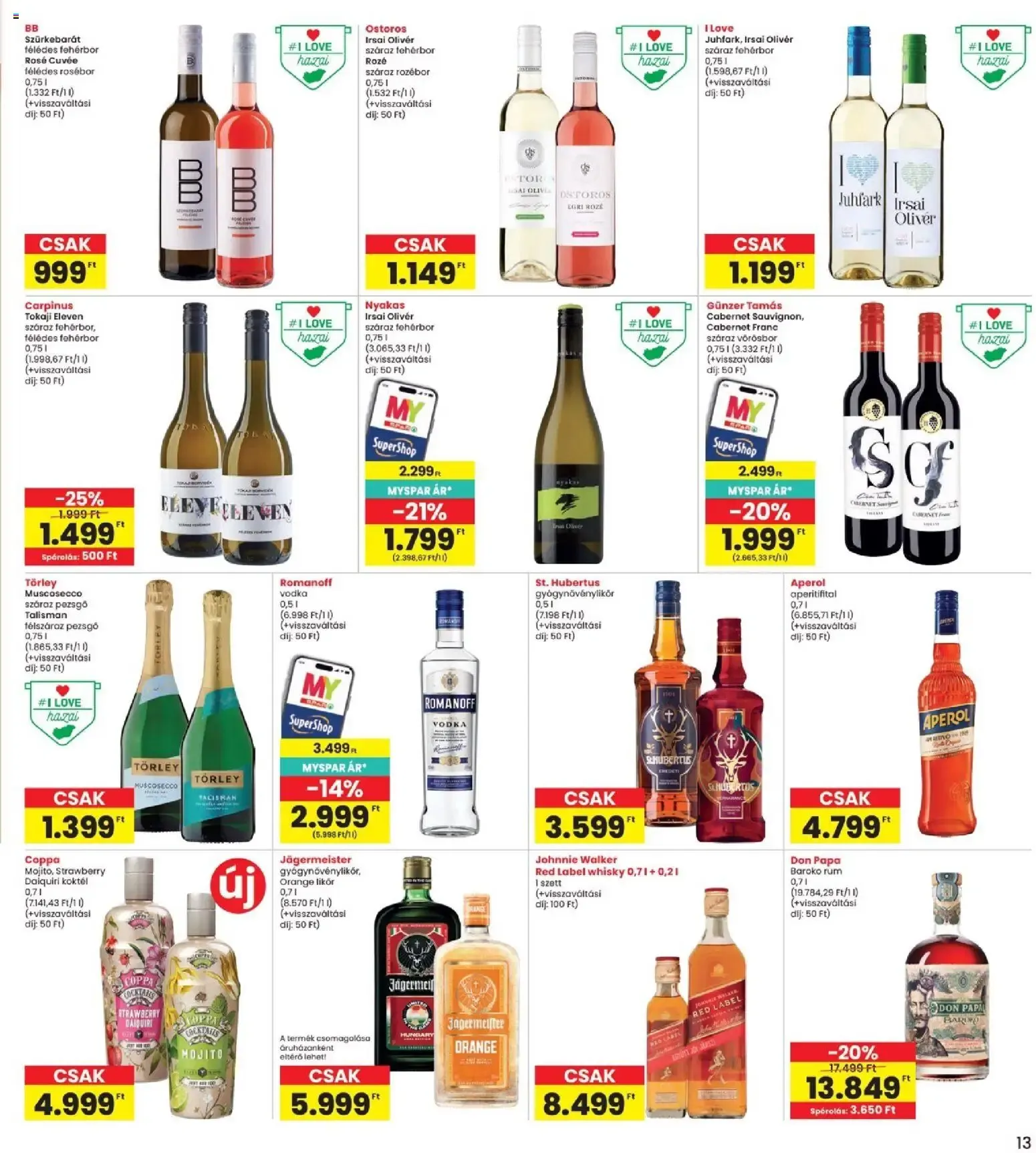 Katalógus Interspar akciós újság - 2026.06.18. -tól/töl > akció, lapozható szórólap 🛍️ június 18.-tól június 24.-ig 2026. - Oldal 13
