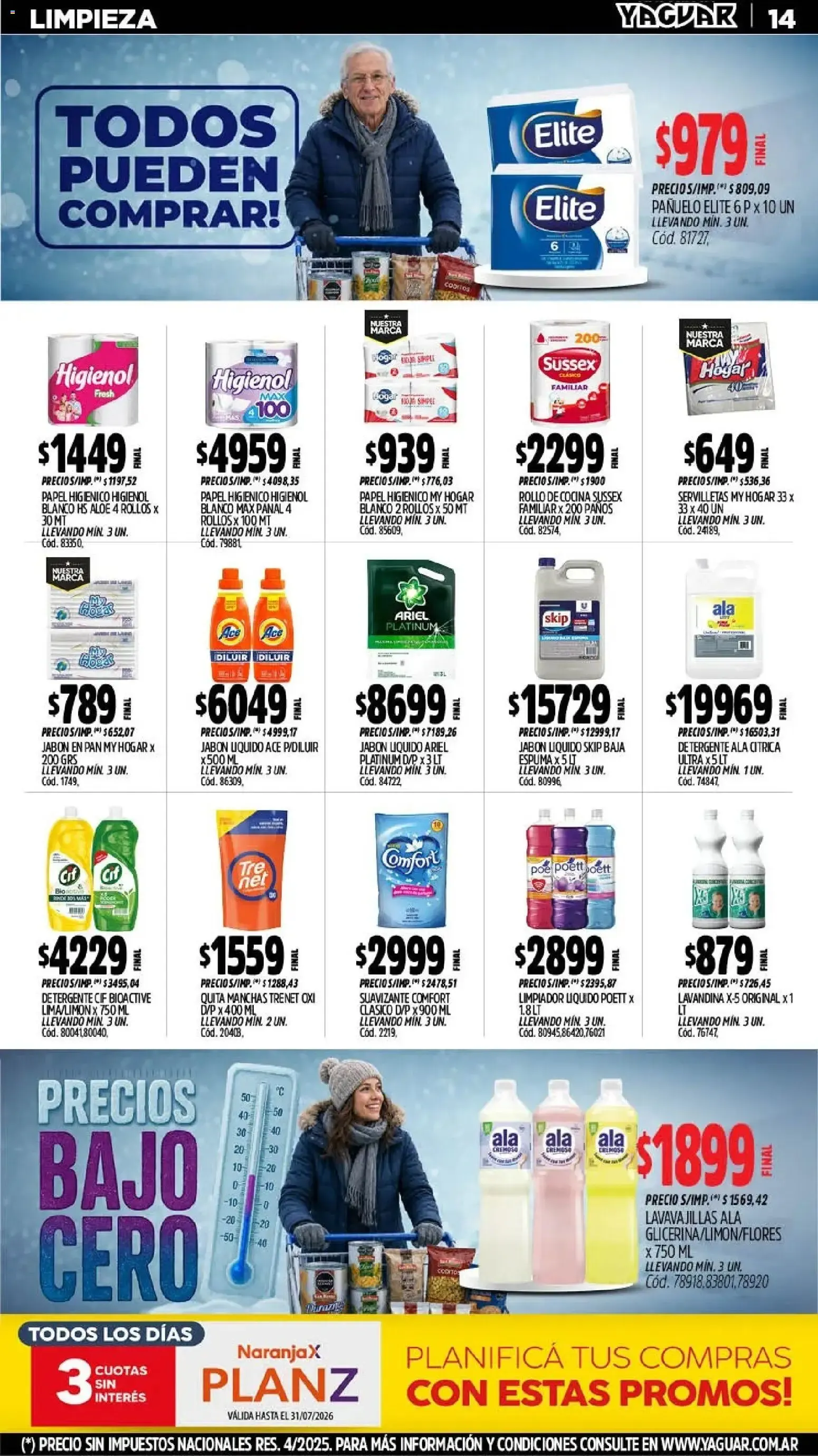 Ofertas de Mayorista Yaguar - Precios Bajo Cero 27 de julio al 2 de agosto 2026 - Página 16 del catálogo