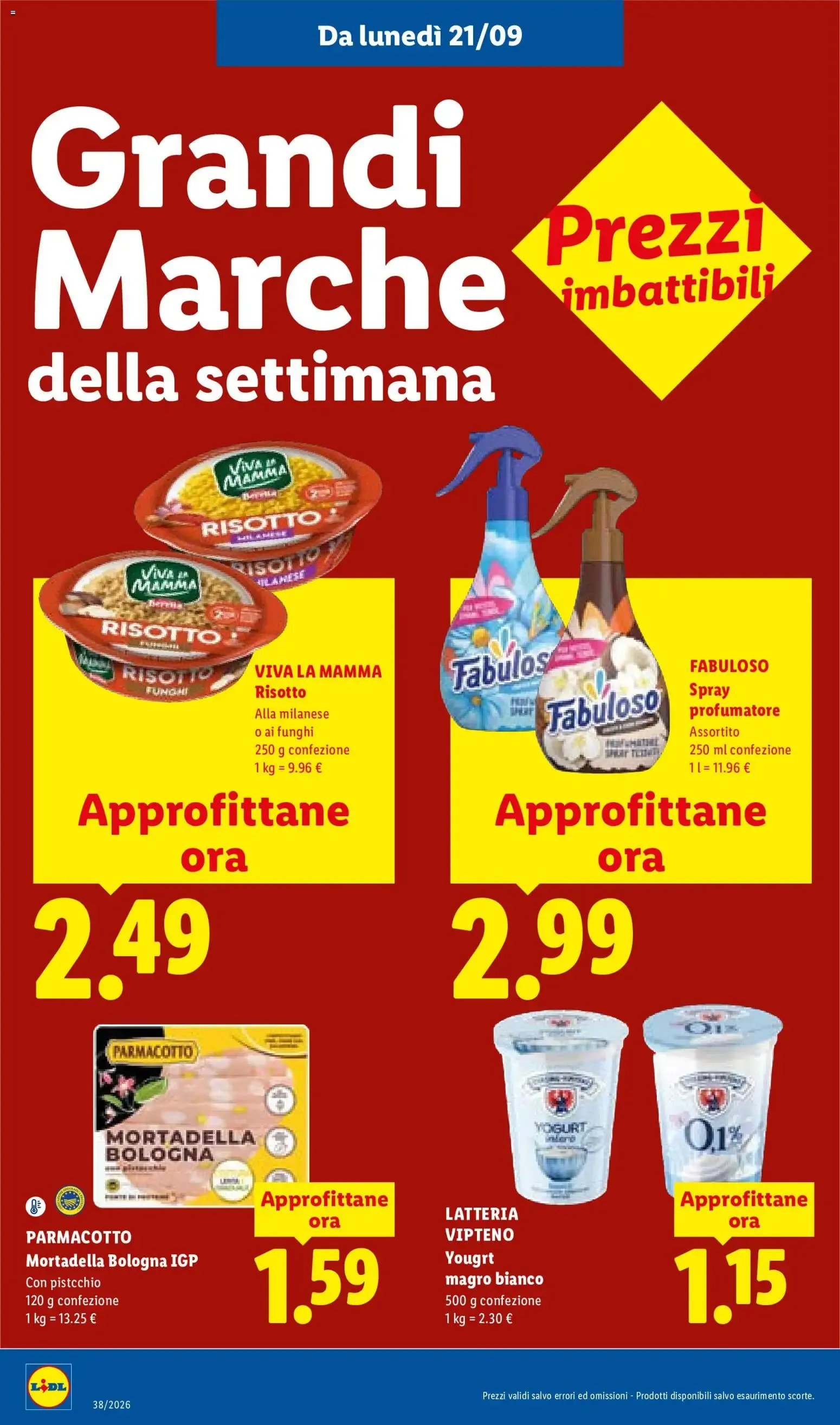 Lidl XXL Grande formato, grande convenienza y Mega Offerte da 17 settembre a 23 settembre di 2026 - Pagina del volantino 40