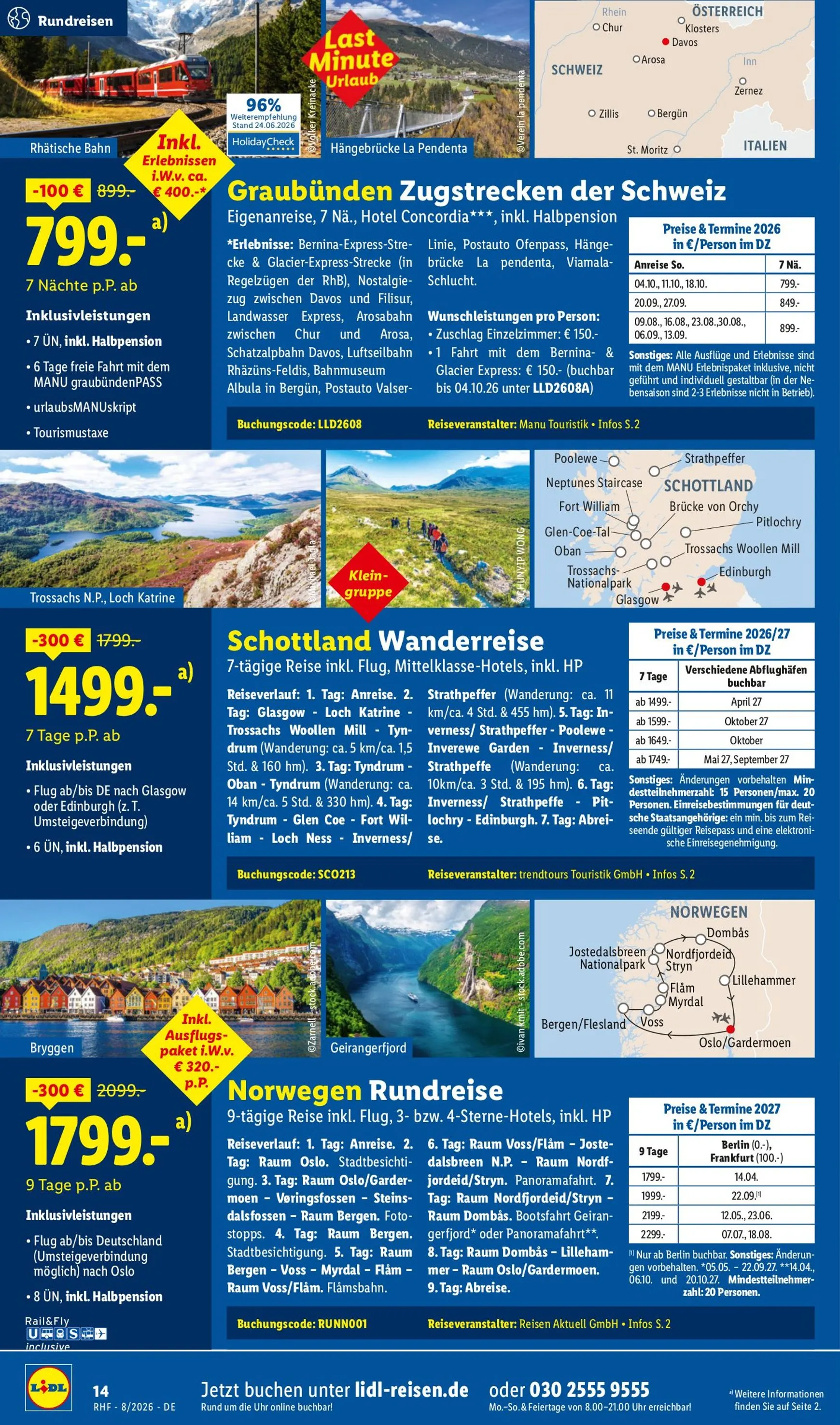 Lidl-Reisen: Spontan dem Alltag entfliehen von 29. Juli bis 31. August 2026 - Prospekt seite 14