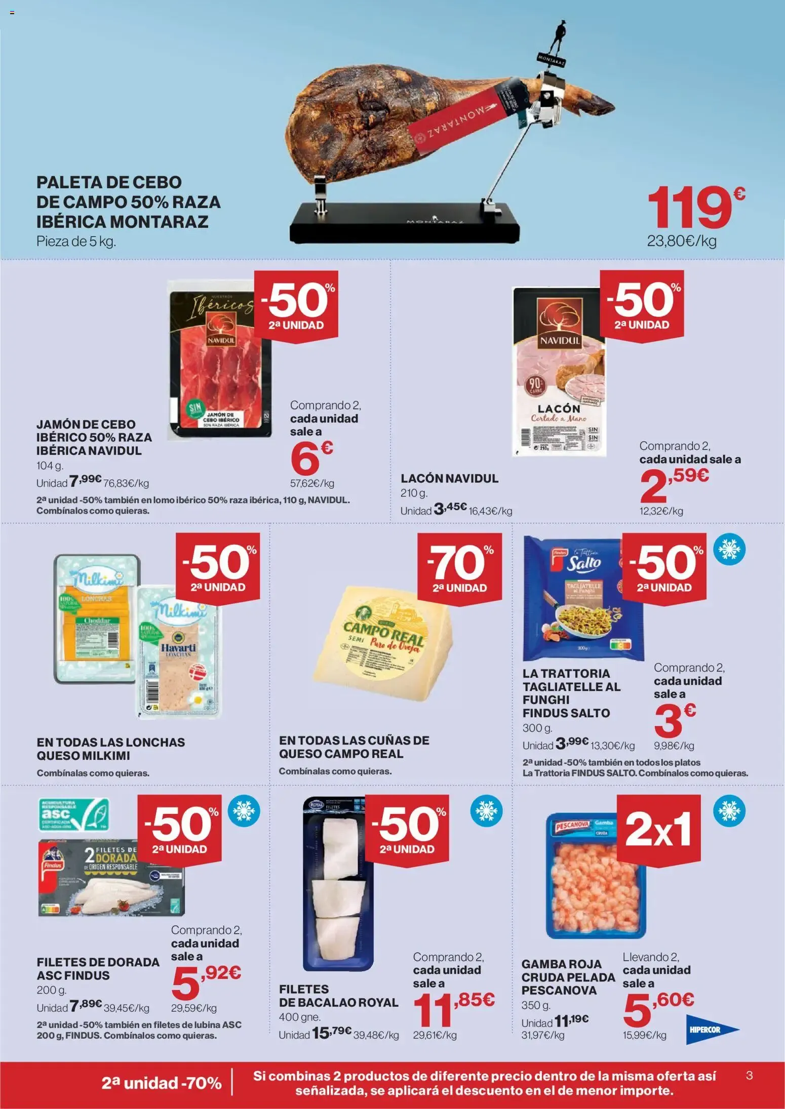 Catálogo de Ofertas Hipercor: 50% en 2da unidad y Bajada de Precios 16 de julio al 29 de julio 2026 - Página 3