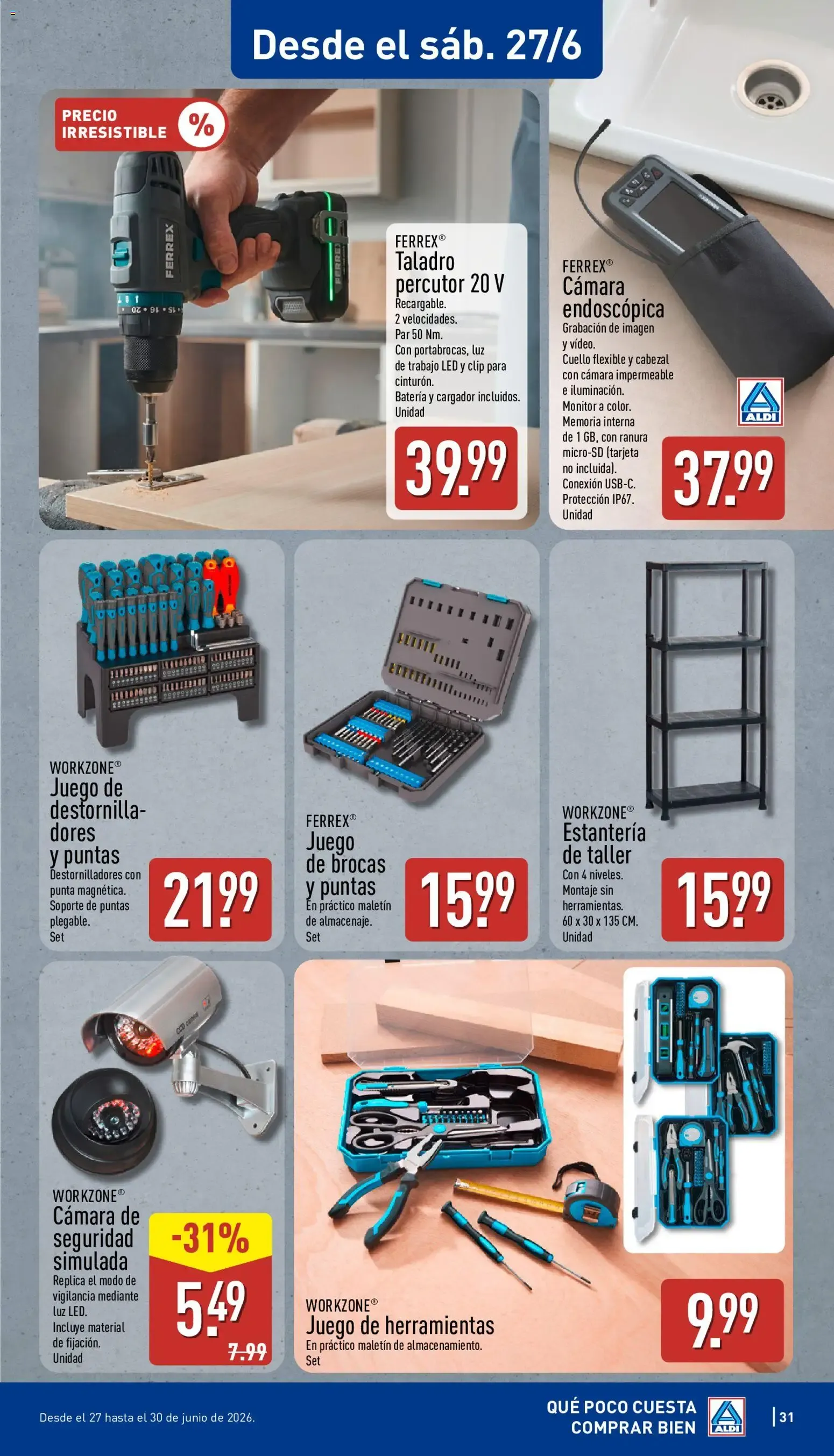 Catálogo de Aldi folleto Canarias del 22/06/2026 | Catálogo 22 de junio al 28 de junio 2026 - Página 31