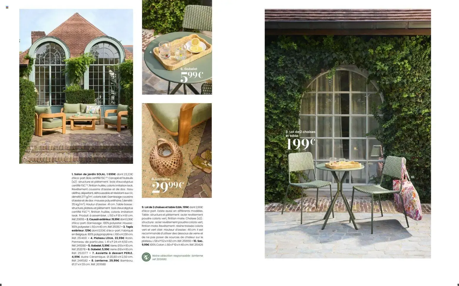 Maisons du Monde Évasion Estivale Collection Outdoor 2026 du 2 septembre au 31 décembre 2026 - Catalogue page 5