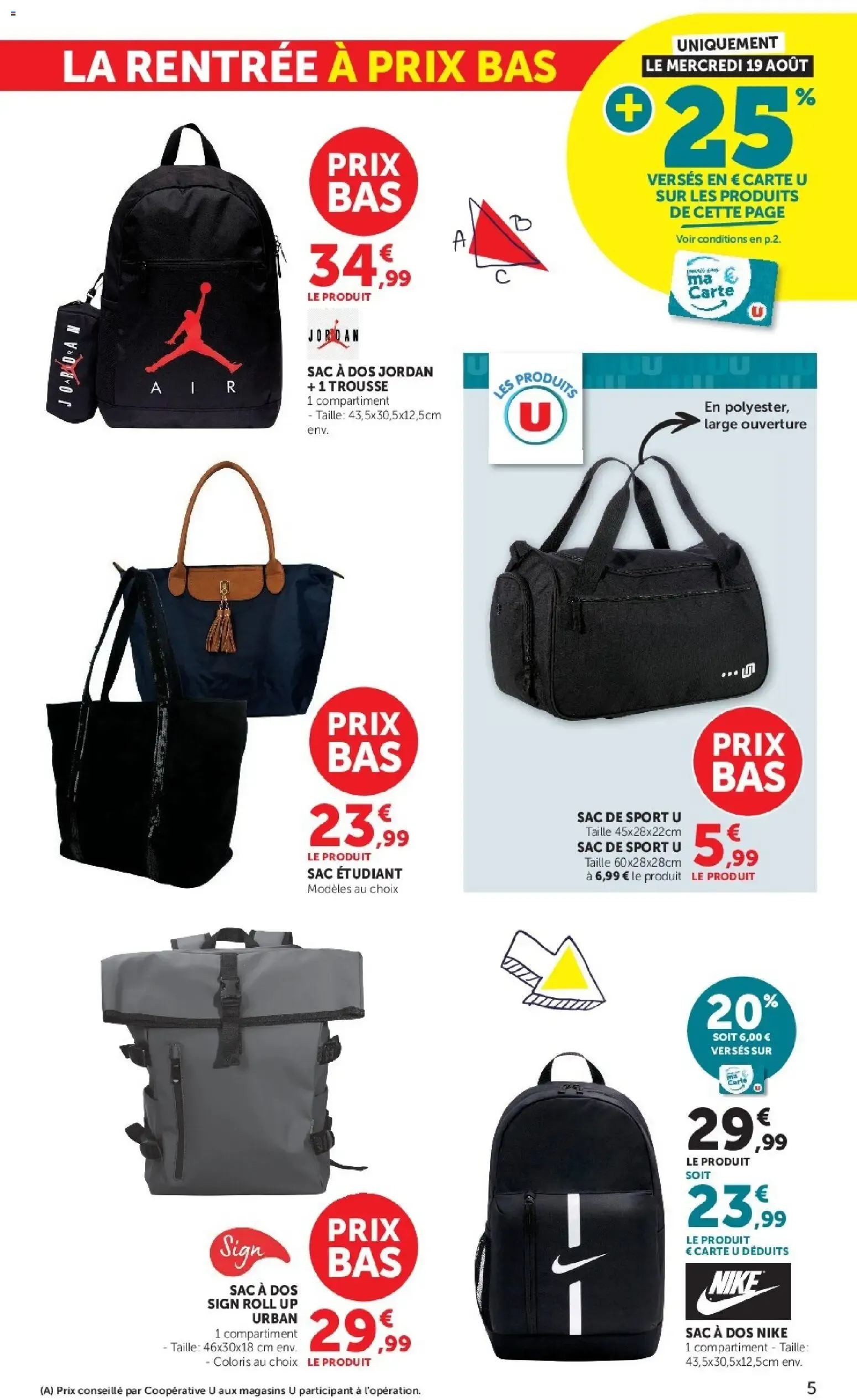 Super U - La rentrée à prix bas à partir du 11/08/2026 - promo en ligne du 11 août au 30 août 2026 - Catalogue page 5