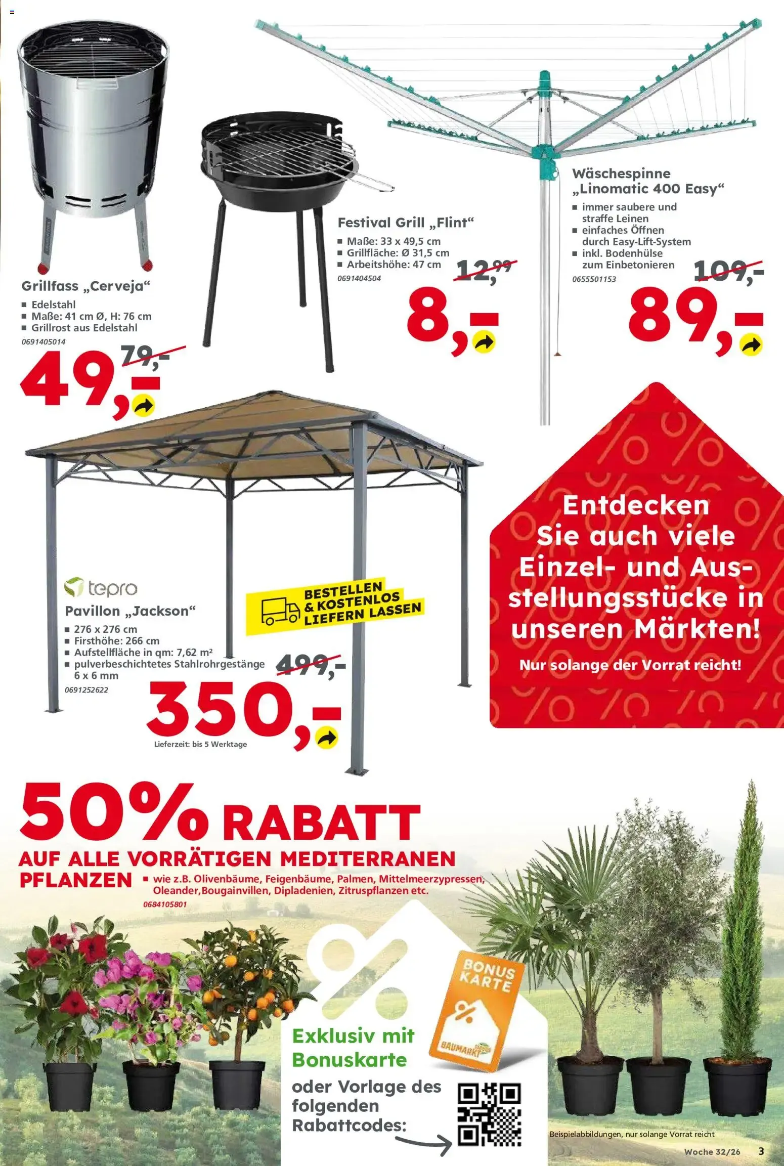 Globus Baumarkt Prospekt (ab 03.08.2026) zum Blättern von 3. August bis 8. August 2026 - Prospekt seite 3