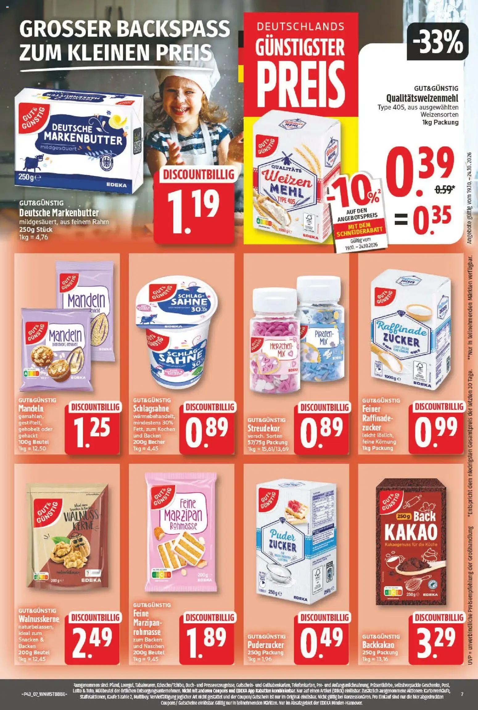 Nah & Gut & NP EDEKA: Prospekt con ofertas destacadas von 19. Oktober bis 24. Oktober 2026 - Prospekt seite 7