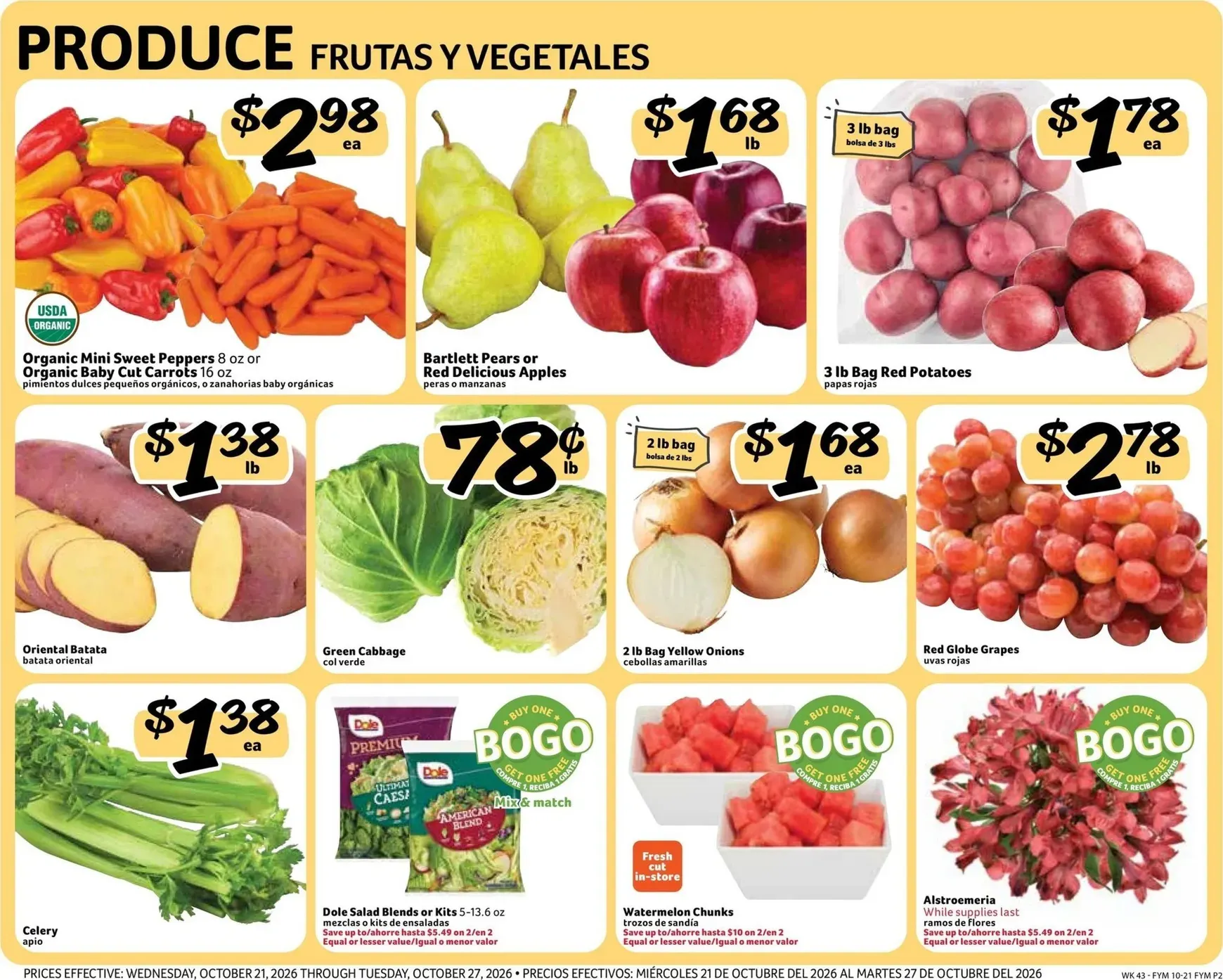 Weekly promotion Fresco Supermarkets Weekly Specials spanning from October 21 to October 27 2026 - Page 2 for Catalogue 365