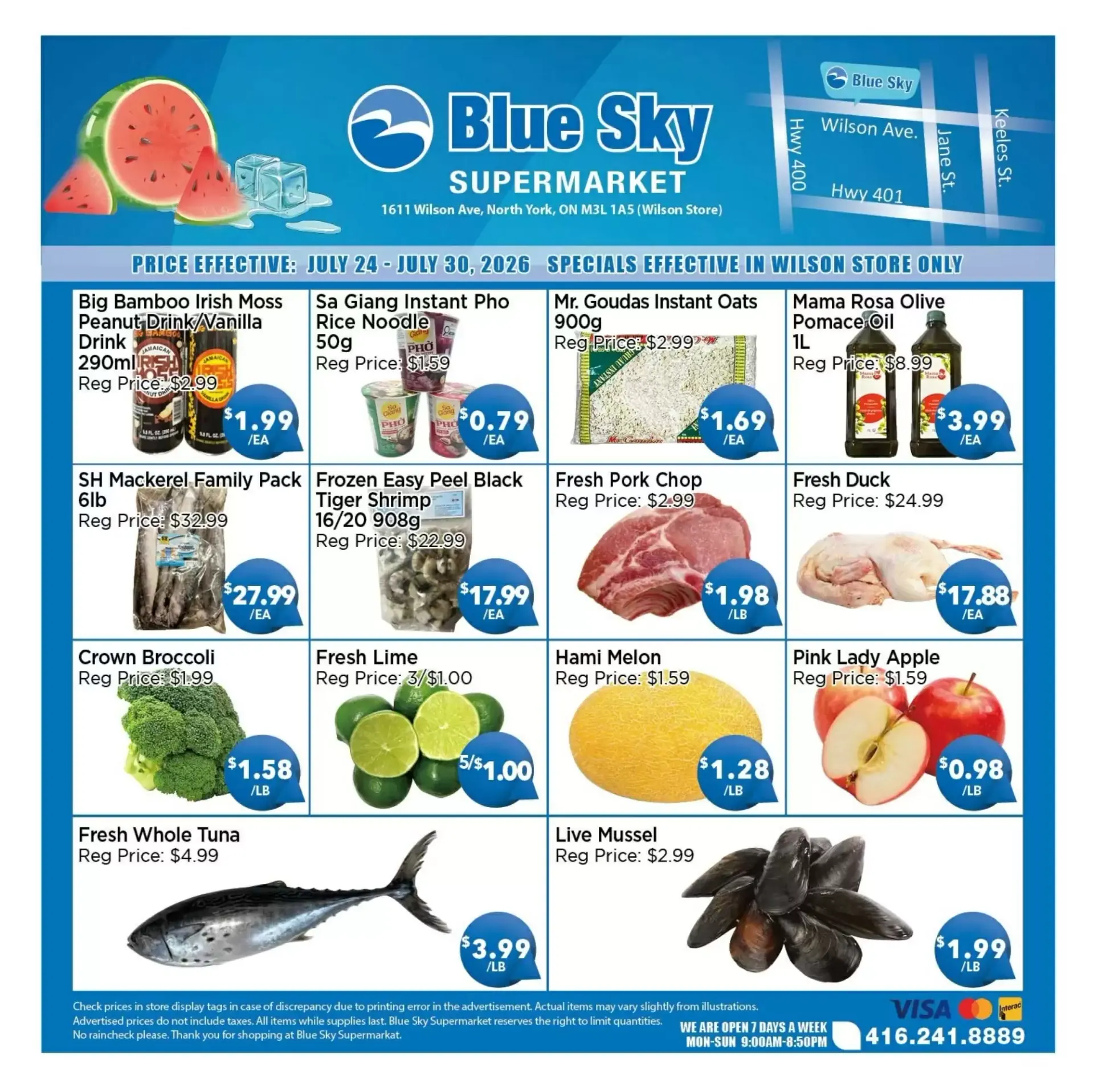 Blue Sky Supermarket flyer week 30 from July 24 to July 30 2026 - flyer page 1