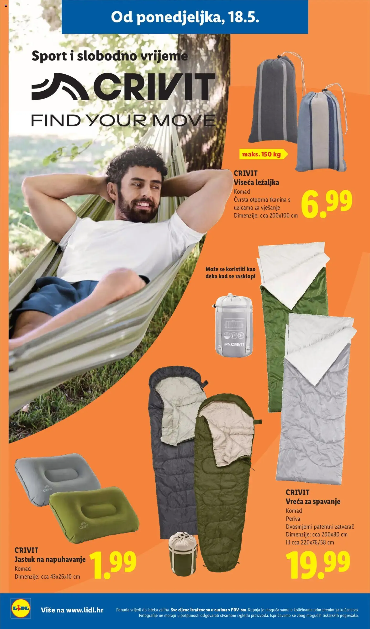 Katalog Lidl CRIVIT Find your move novi od 18.05.2026 na listanje > letak digitalni od 18. svibnja do 31. kolovoza 2026. - Pregled Stranica 4