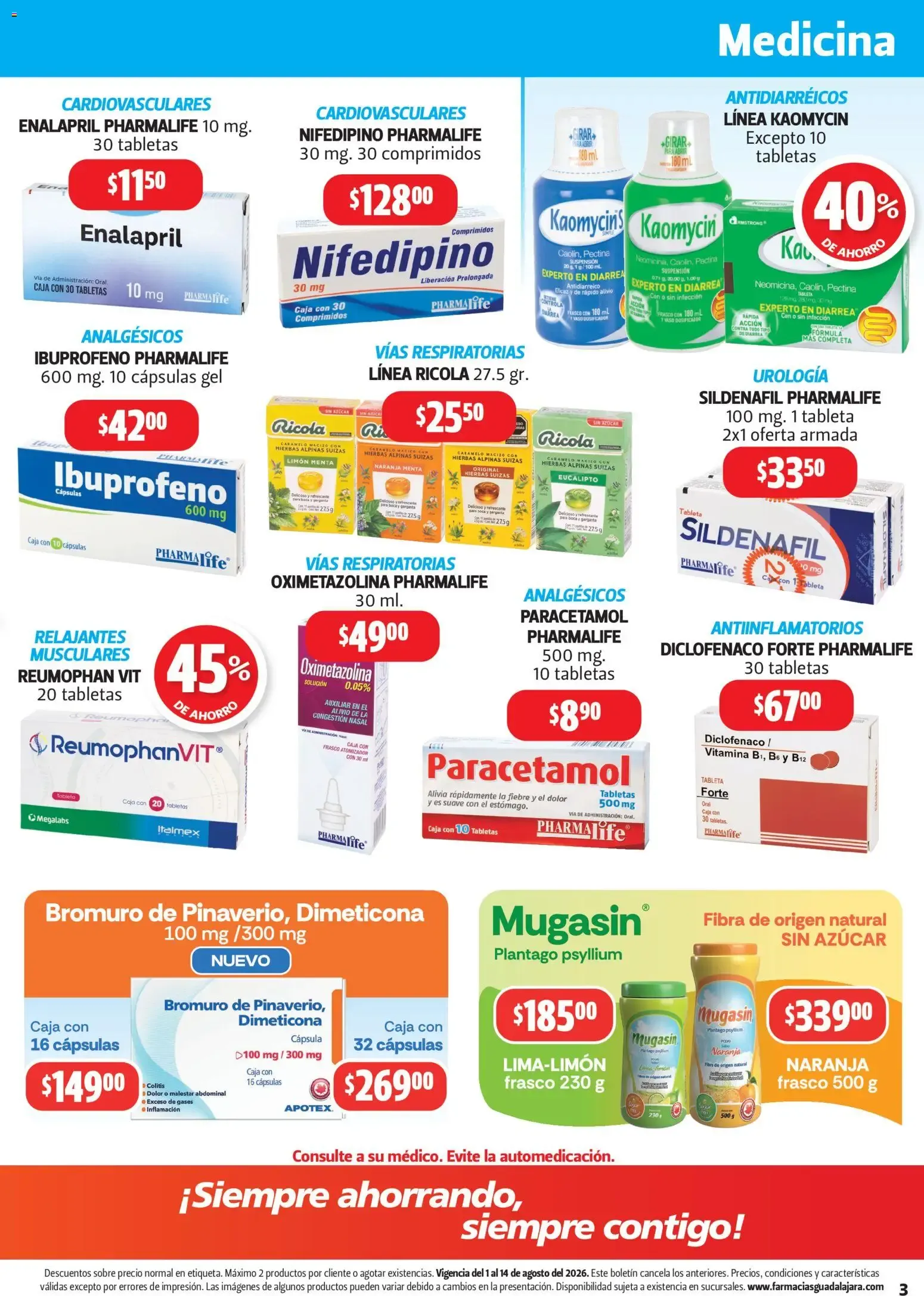 Catálogo de Farmacia Guadalajara catálogo (01/08/2026 - 14/08/2026) - catálogo en línea 1 de agosto al 14 de agosto 2026 - Pagina 3