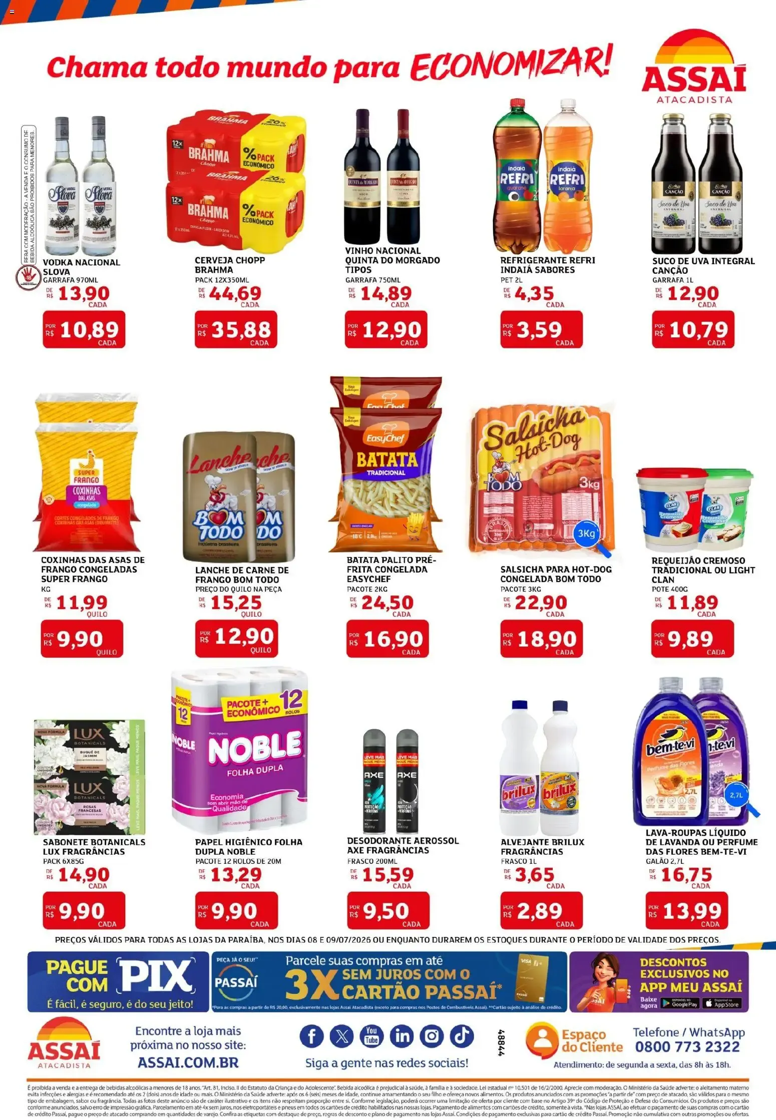 Encarte de Assaí Atacadista ofertas - PB de 08/07/2026 | Promoções Online 8 de julho até 9 de julho 2026 - Pagina 2