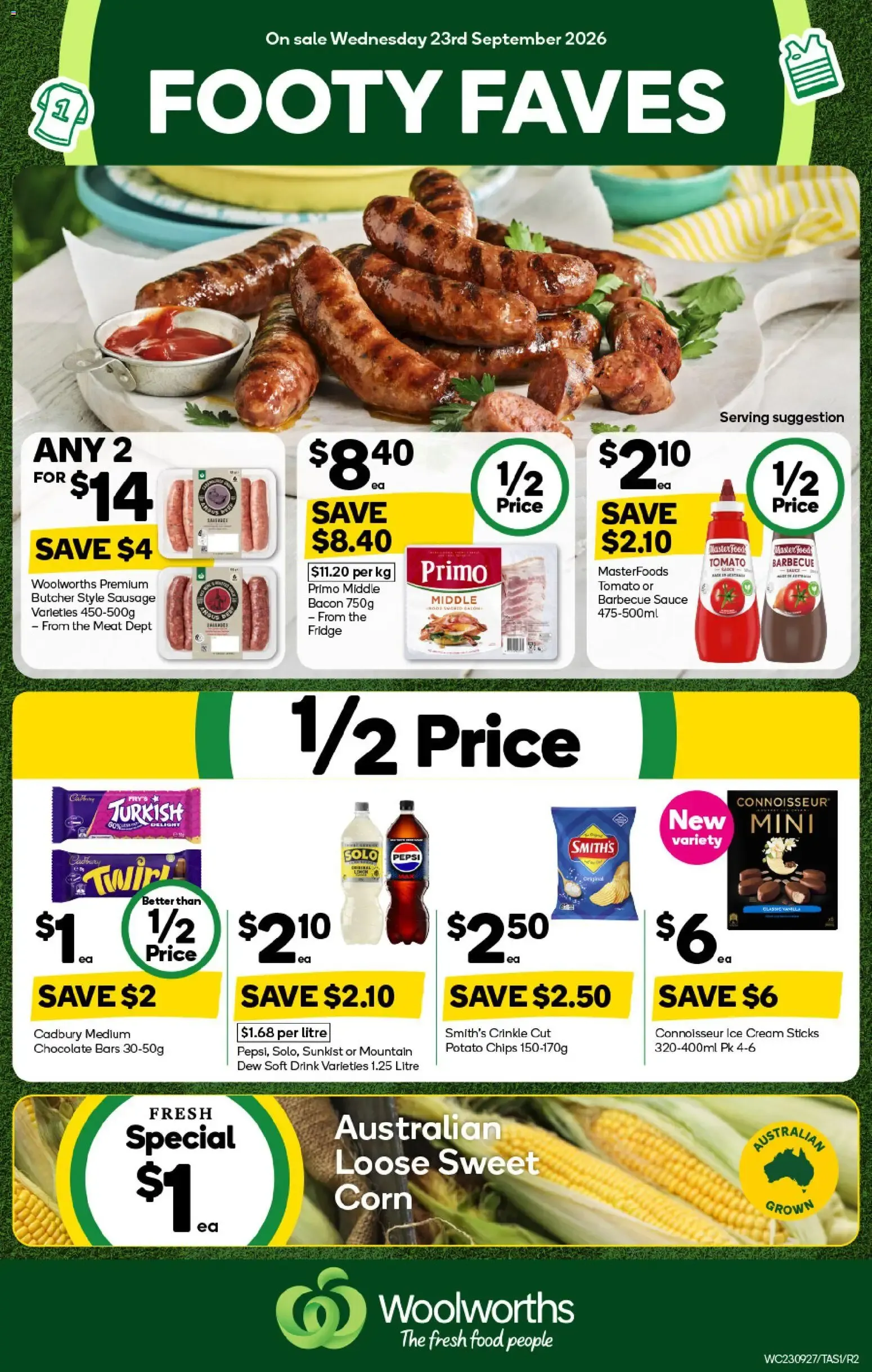 FOOTY FAVES - Catalogue valid from 23 September to 29 September 2026 - page 1