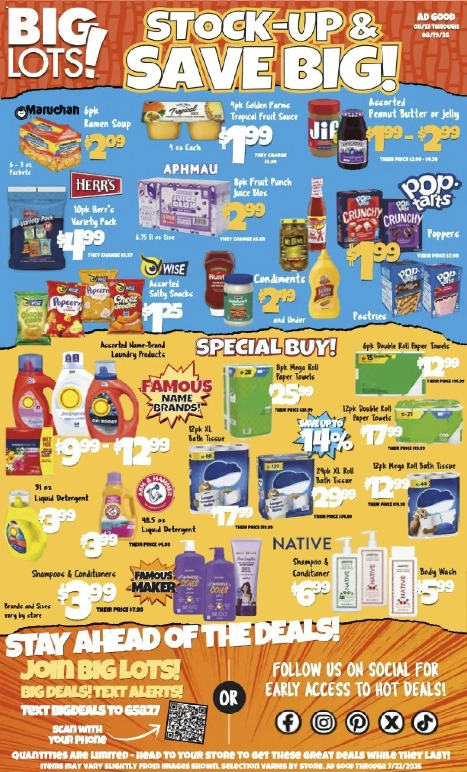 Big Lots! Stock-Up & Save Big!