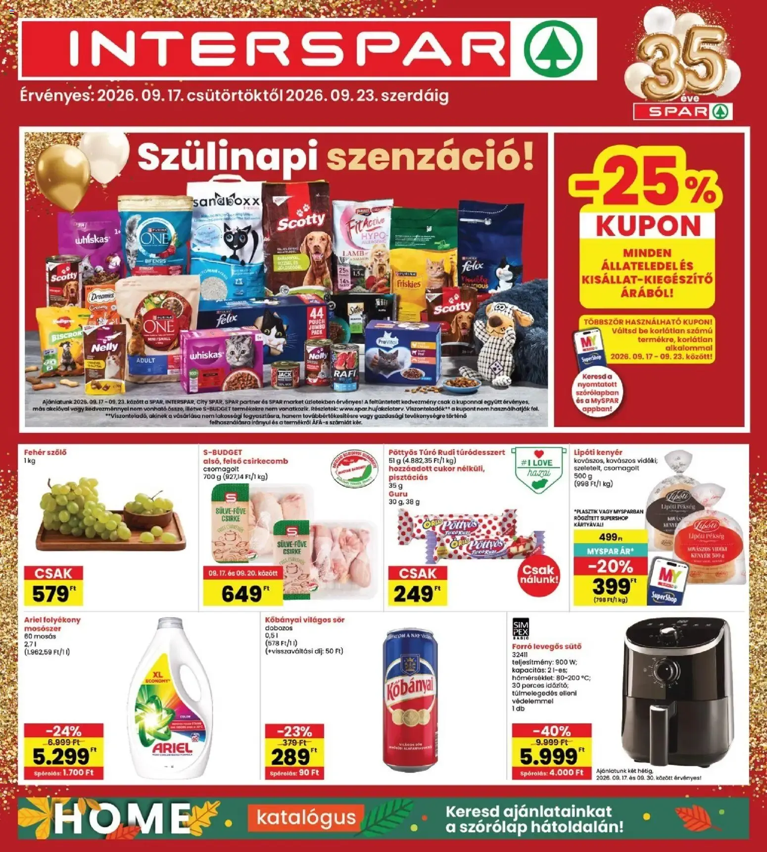 Katalógus Interspar akciós újság - 2026.09.17. -tól/töl > akció, lapozható szórólap 🛍️ szeptember 17.-tól szeptember 23.-ig 2026. - Oldal 1