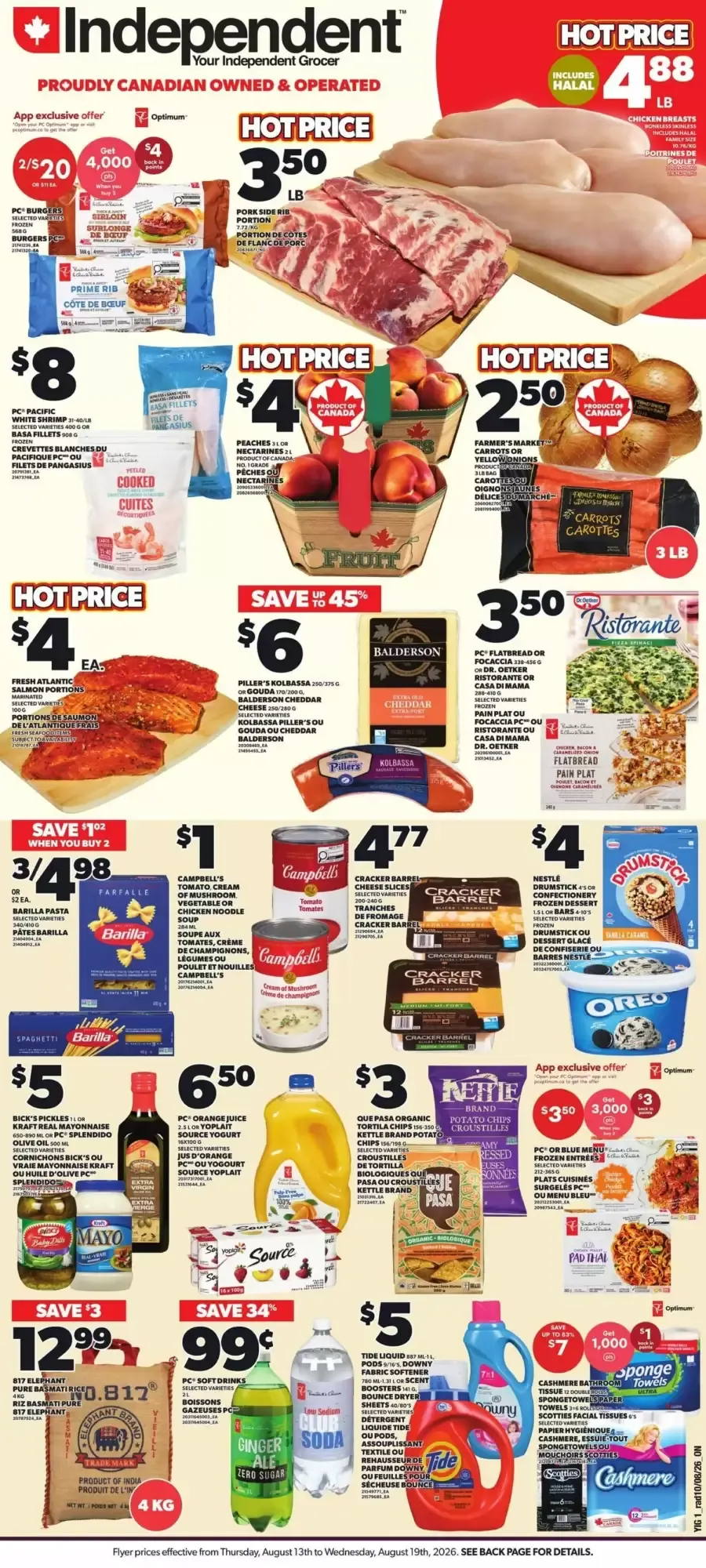 Independent Your Independent Grocer from August 13 to August 19 2026 - flyer page 1