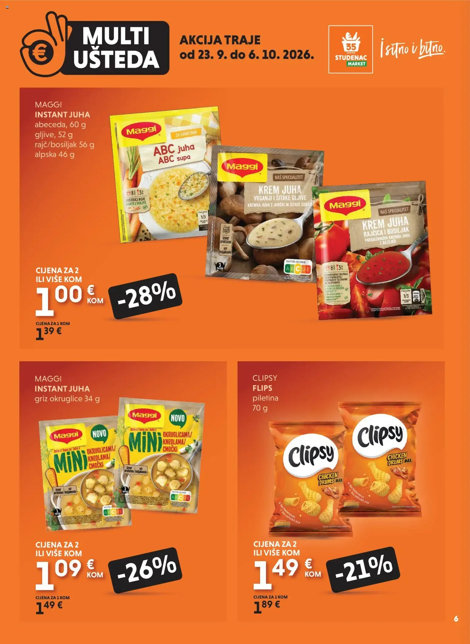 Katalog Multi Ušteda od 23. rujna do 6. listopada 2026. - Pregled Stranica 6