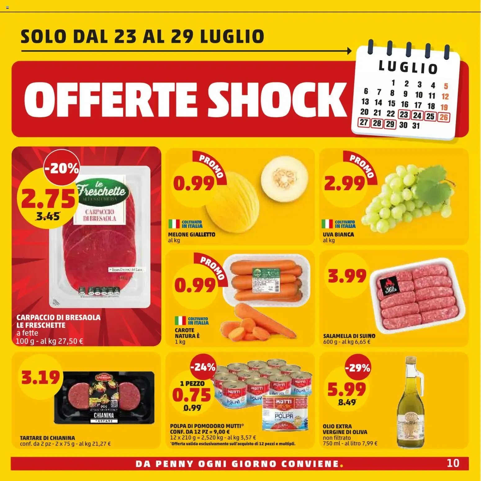 PENNY: Le offerte si allungano e durano di più! da 16 luglio a 29 luglio di 2026 - Pagina del volantino 10