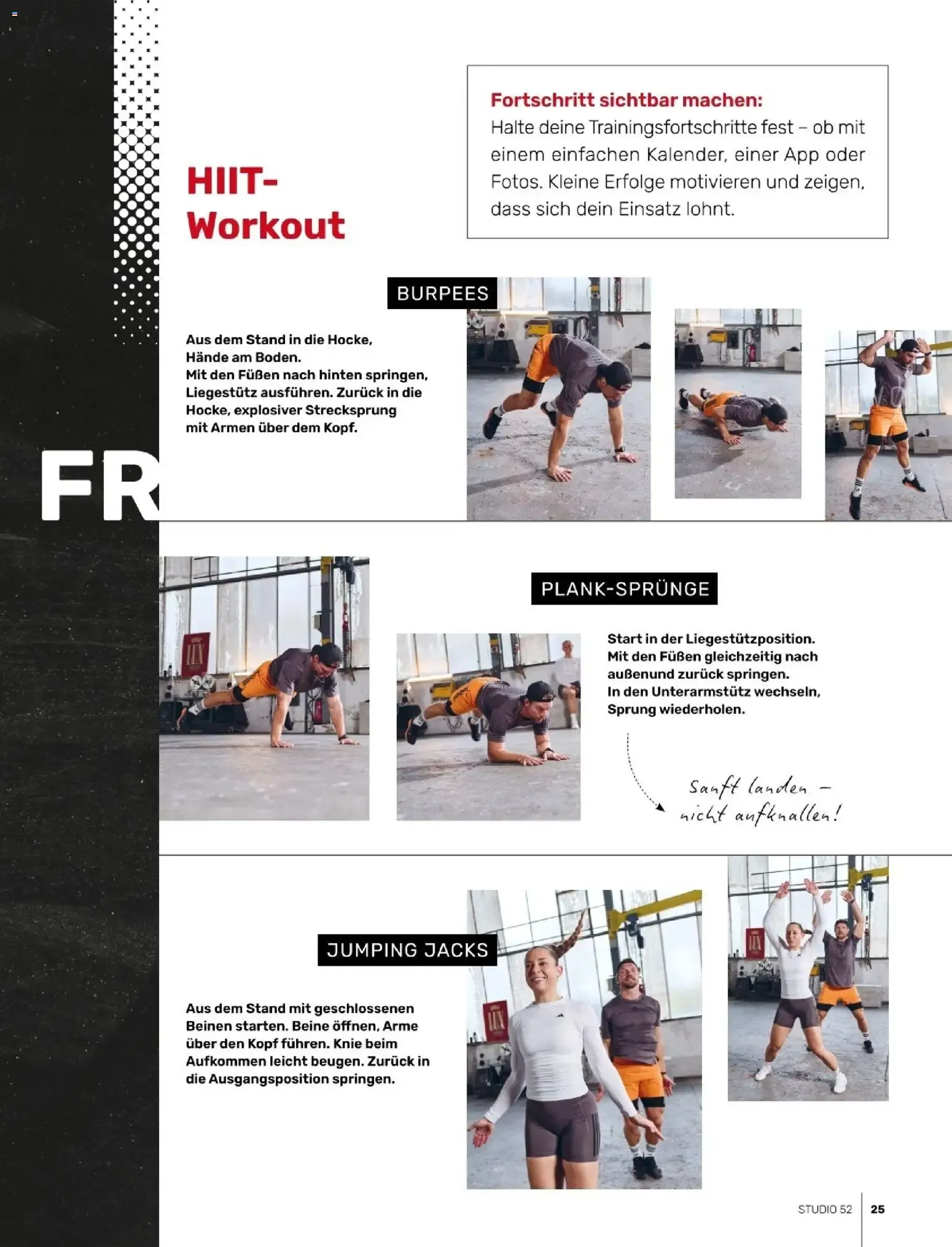 HOME OF STUDIO 52 TRAINING von 26. Januar bis 30. August 2026 - Prospekt seite 25