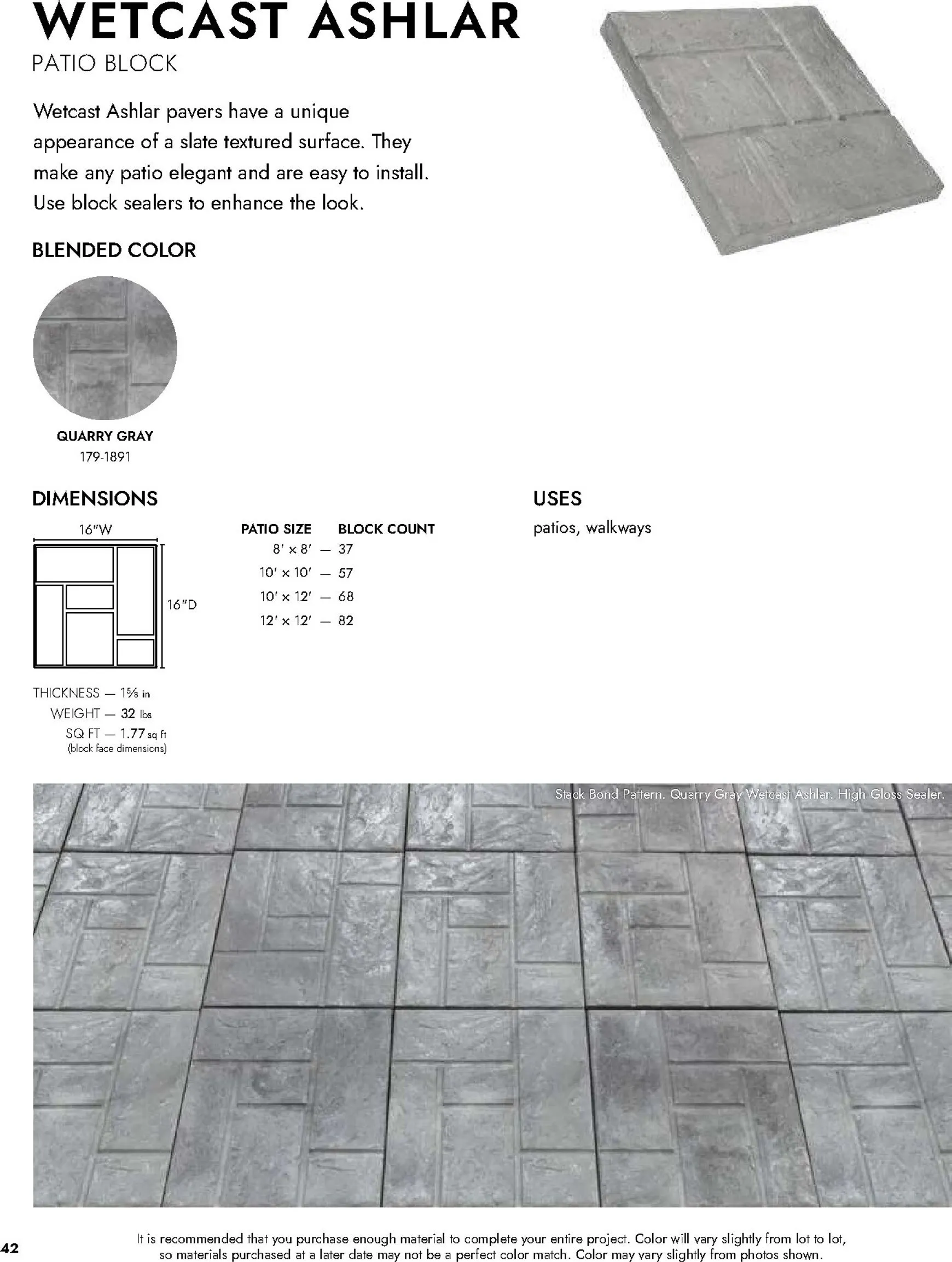 Weekly ad Current Menards - Landscape Block Catalog leaflet valid from Thursday 04/02/2026 to Thursday 12/31/2026 from April 2 to December 31 2026 - Page 43