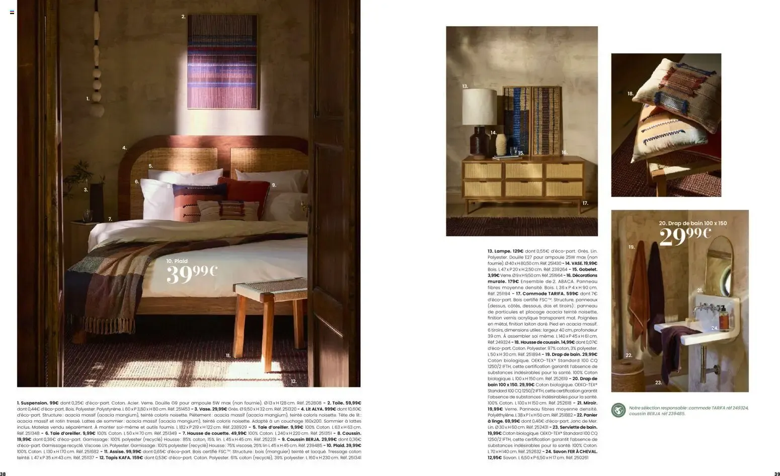 Maisons du Monde - Itinéraire Estival Collection Printemps - Été 2026 du 16 février au 1 septembre 2026 - Catalogue page 20