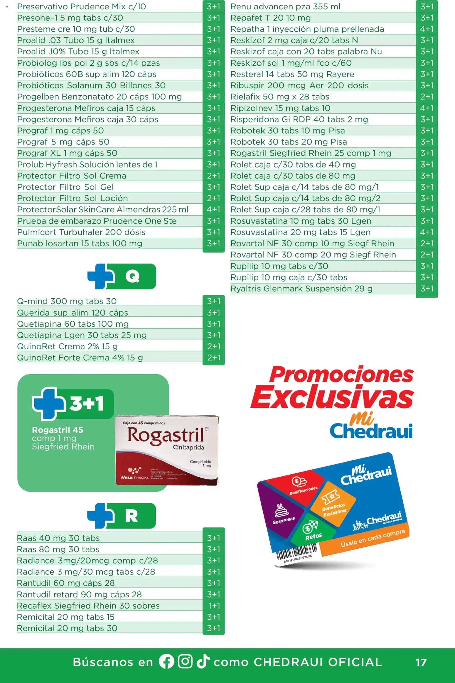 Catálogo de Chedraui folleto Plan de farmacia (01/07/2026 - 30/09/2026) - catálogo en línea 1 de julio al 30 de septiembre 2026 - Pagina 17