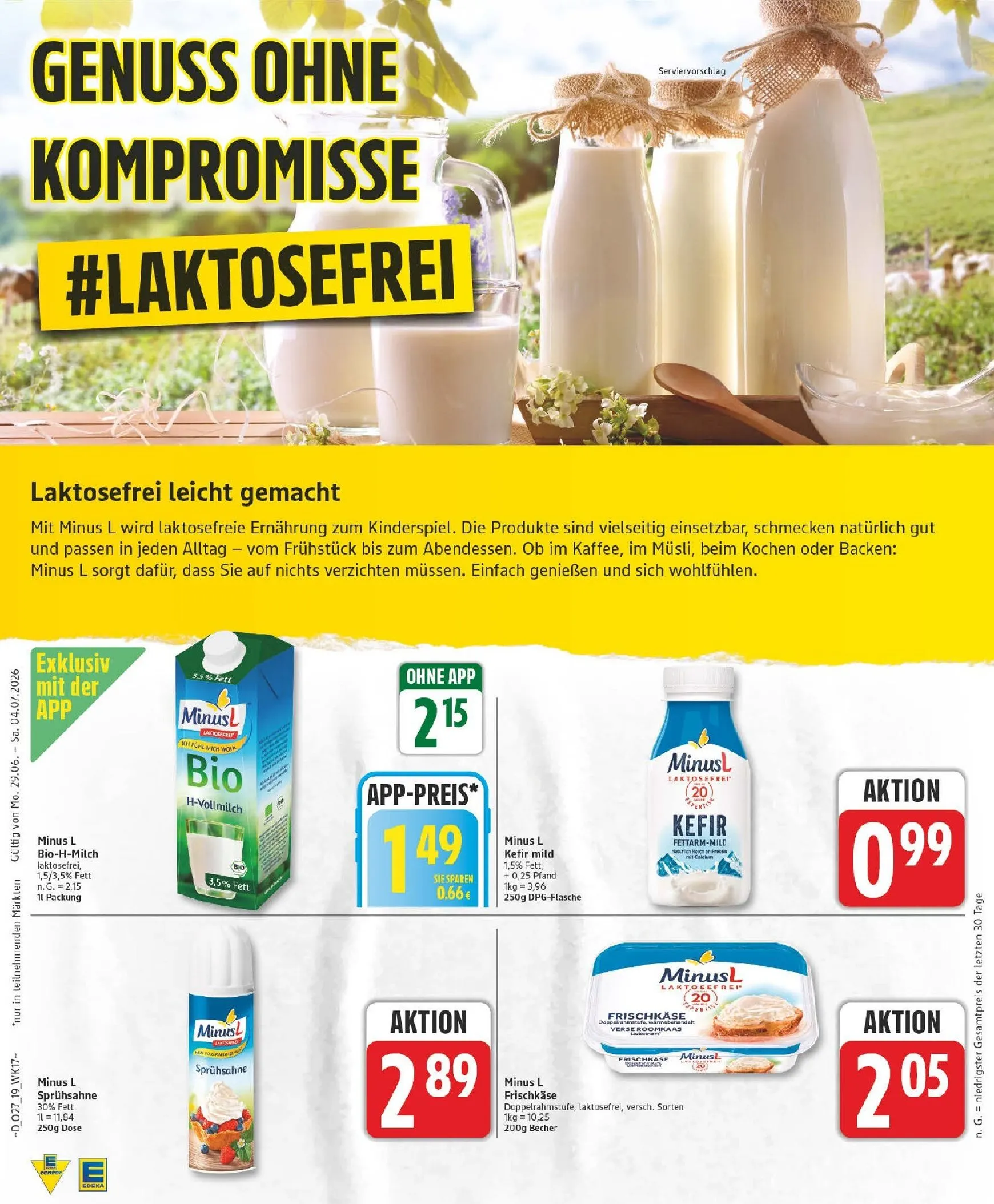 Edeka Prospekt nächste Woche – von Montag 29.06.2026 bis Samstag 04.07.2026 von 29. Juni bis 4. Juli 2026 - Prospekt seite 19