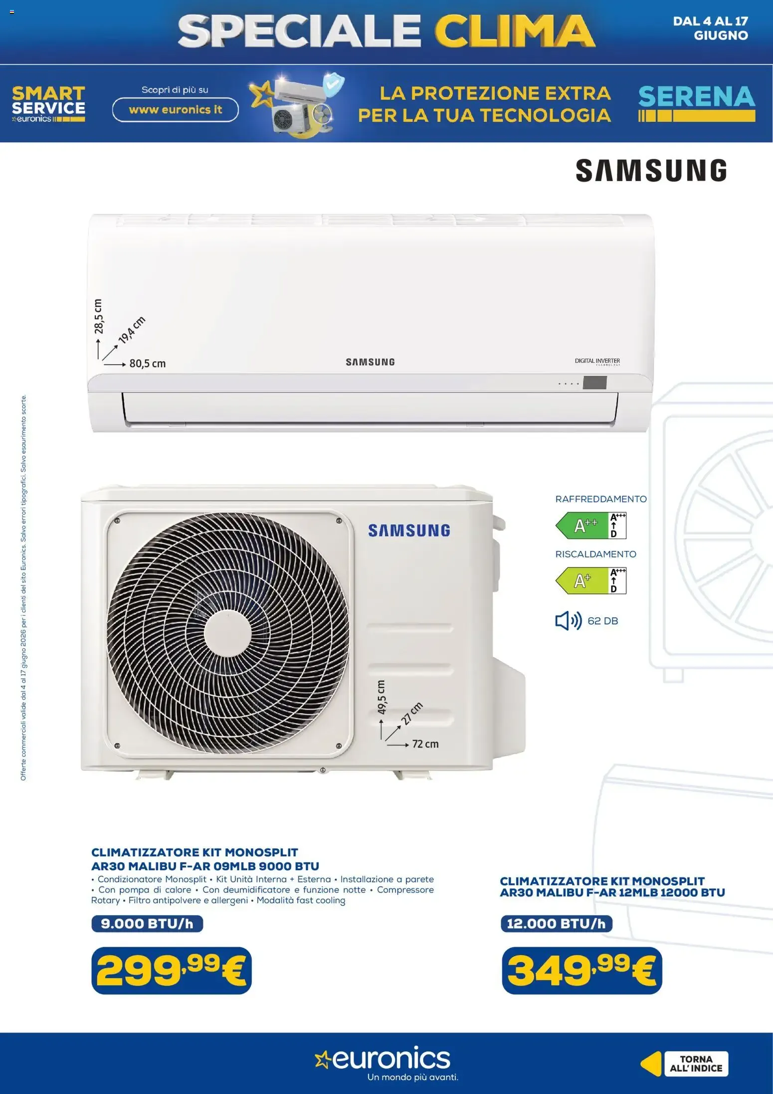 Speciale Clima Euronics: rinfresca casa con efficienza e stile da 4 giugno a 17 giugno di 2026 - Pagina del volantino 8