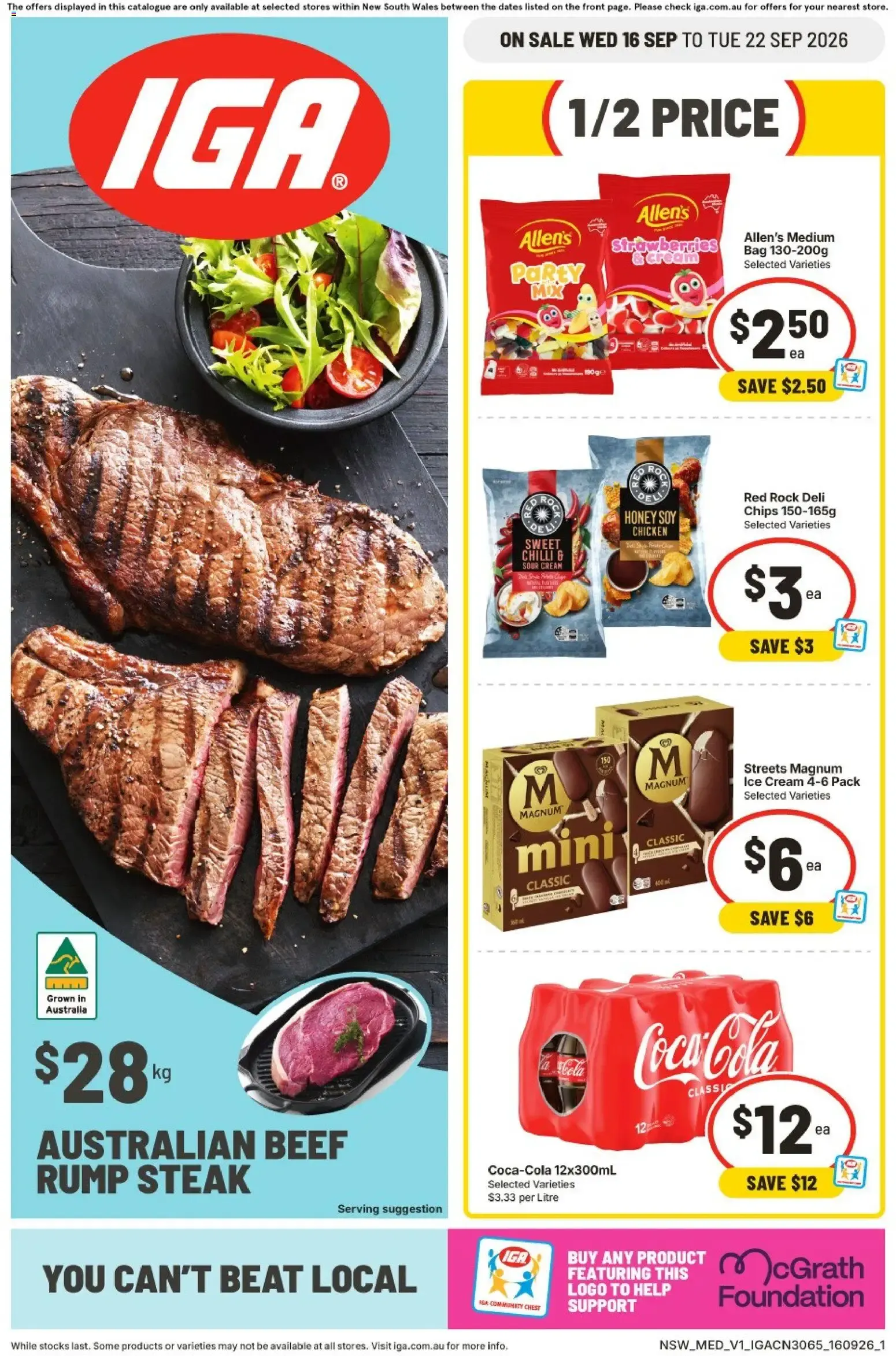 IGA Catalogue - Catalogue valid from 16 September to 22 September 2026 - page 1