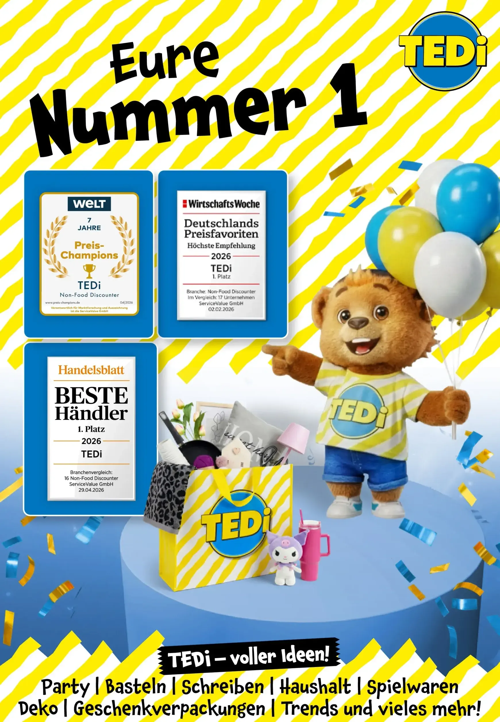 TEDi - Neueröffnung Meitingen Prospekt nächste Woche – von Mittwoch 01.07.2026 bis Mittwoch 08.07.2026 von 1. Juli bis 8. Juli 2026 - Prospekt seite 16
