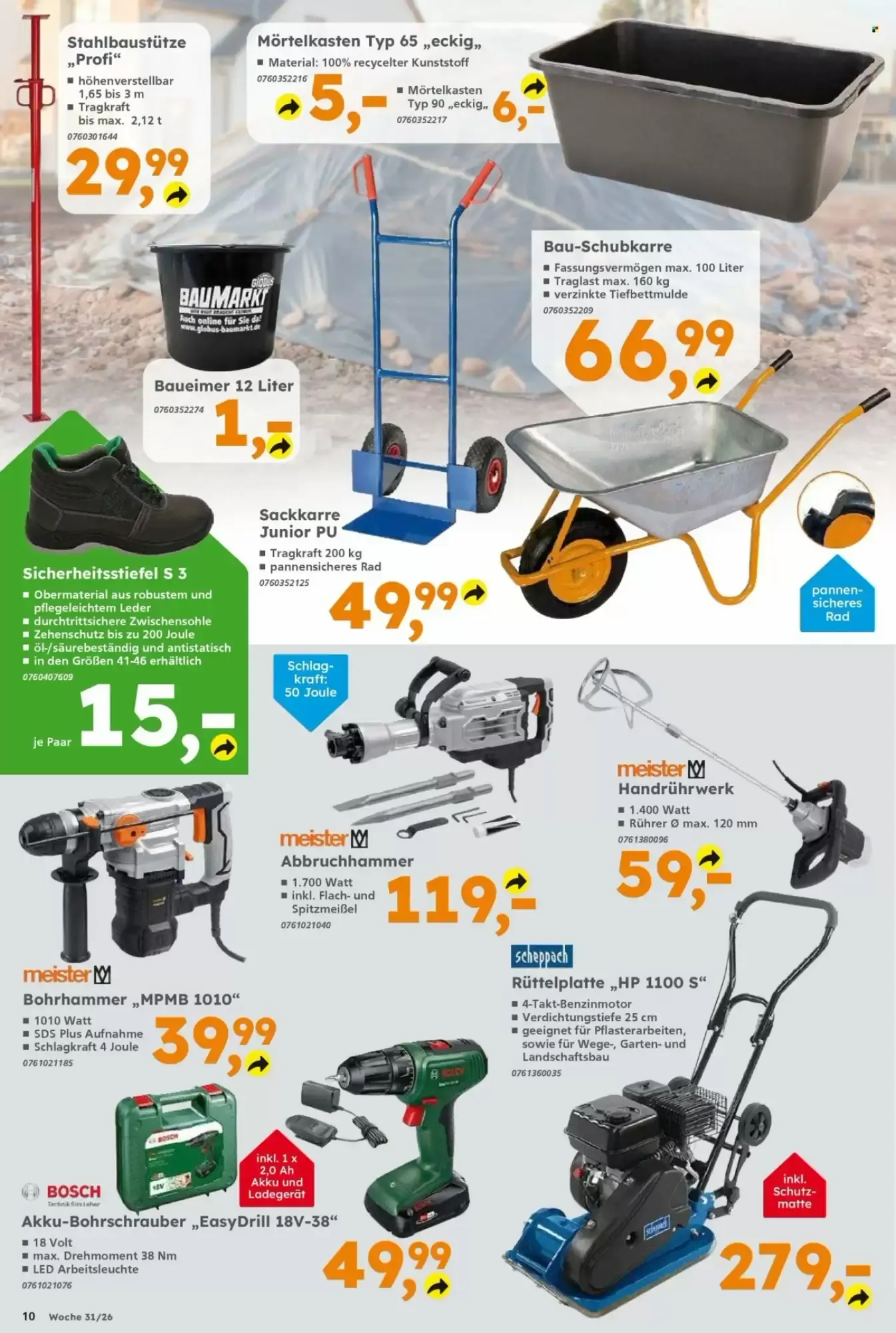 Globus Baumarkt Prospekt woche 31 von 27. Juli bis 1. August 2026 - Prospekt seite 10