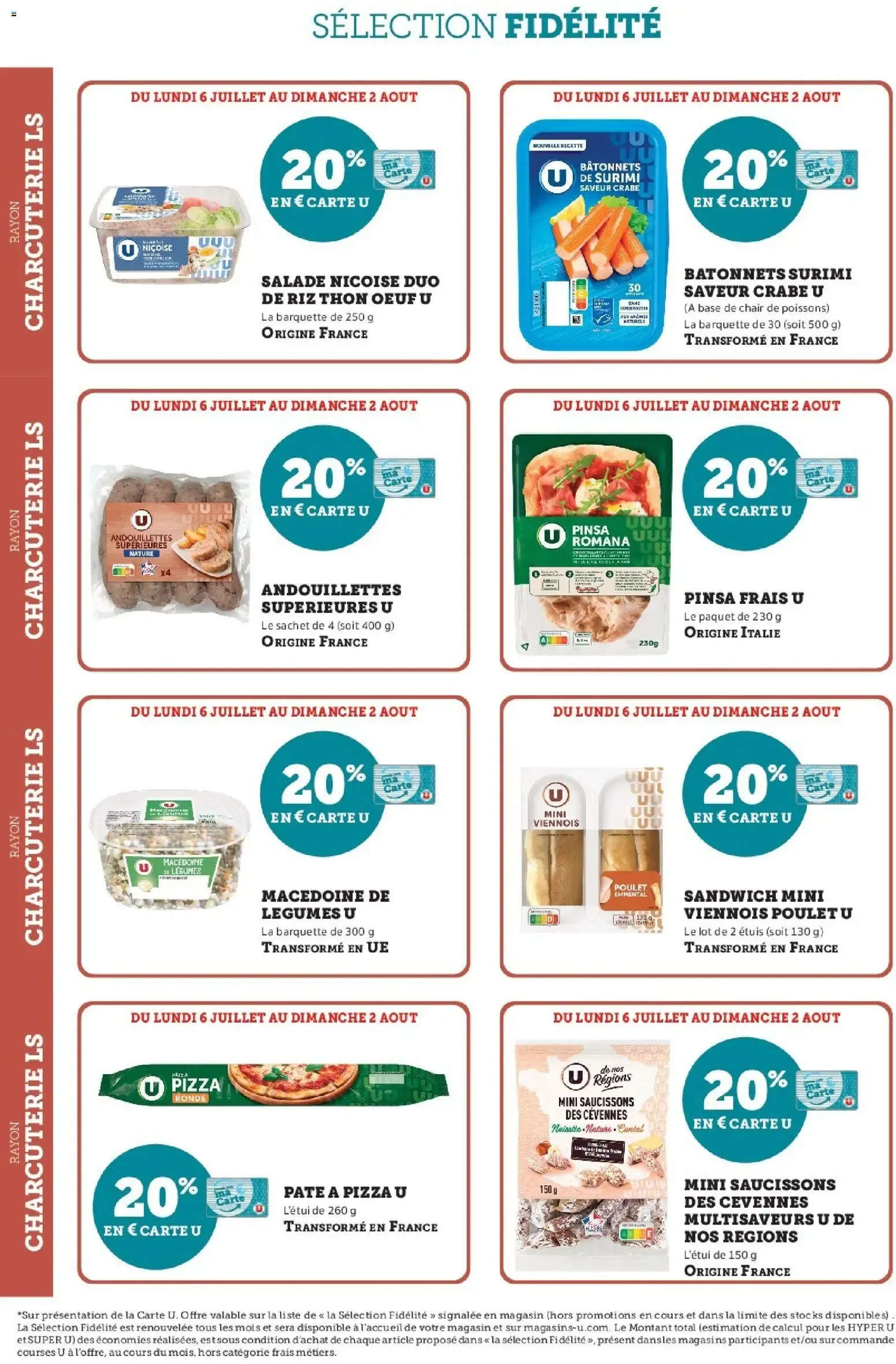 Hyper U - Ma sélection Carte U Juillet à partir du 06/07/2026 - promo en ligne du 6 juillet au 2 août 2026 - Catalogue page 2
