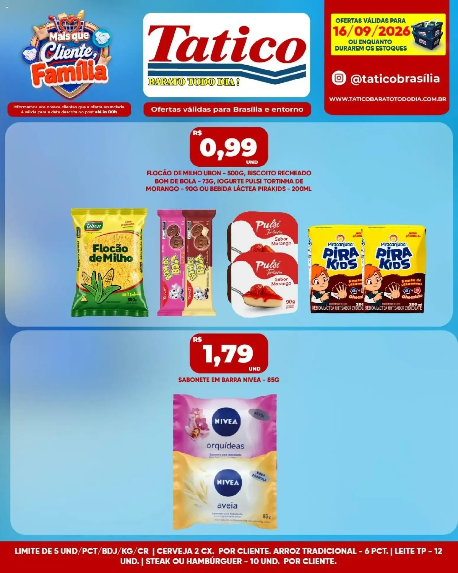 Tatico ofertas do Dia de 16/09/2026 | Promoções Online