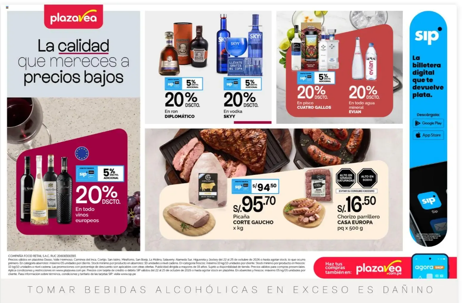 Catalogo de Catálogo Plaza Vea - Aviso bomba online del 22/10/2026 22 de octubre al 25 de octubre 2026 - Pag 1
