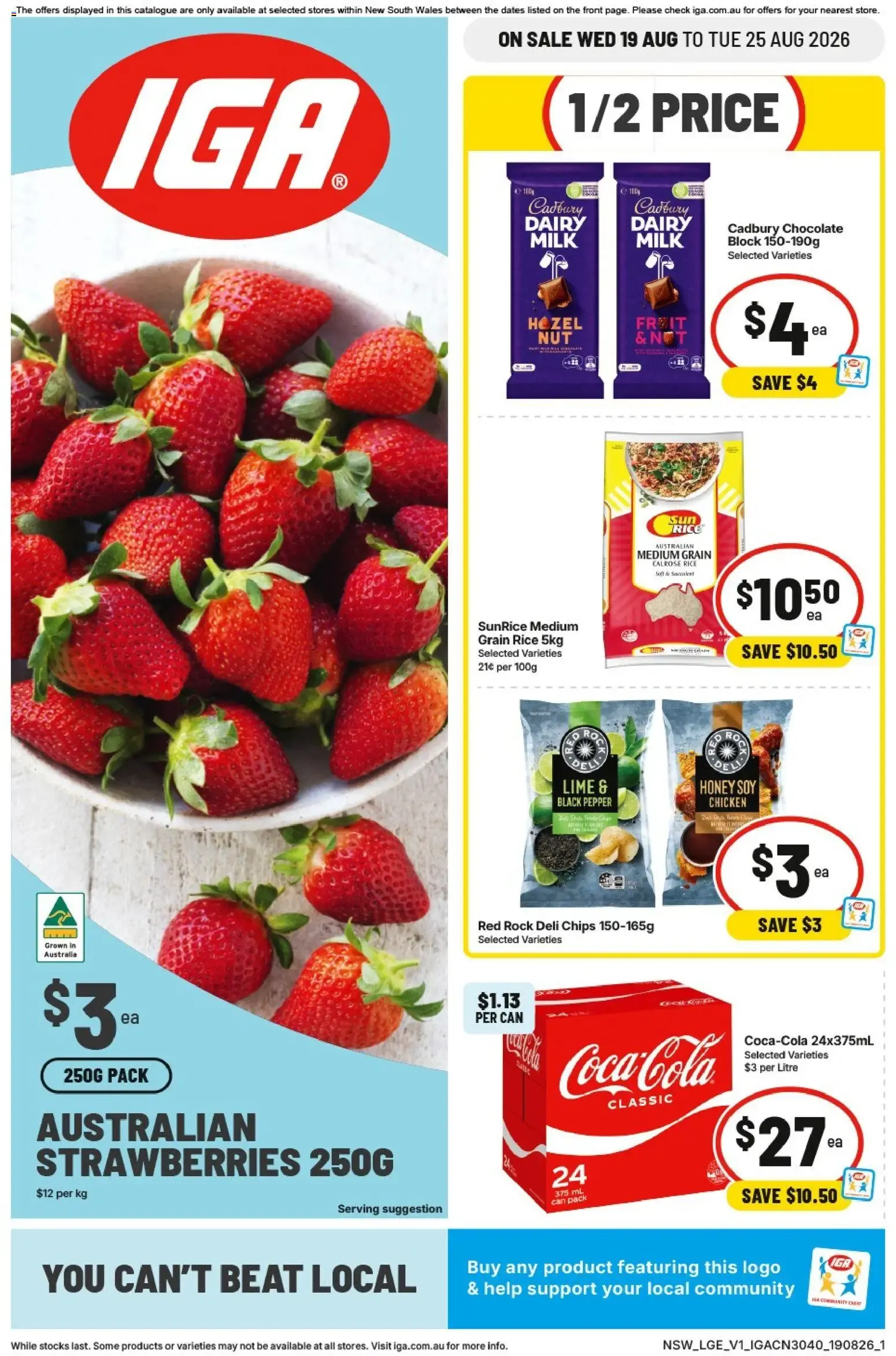IGA catalogue valid from 19/08/2026 > Online Australia - Catalogue valid from 19 August to 25 August 2026 - page 1