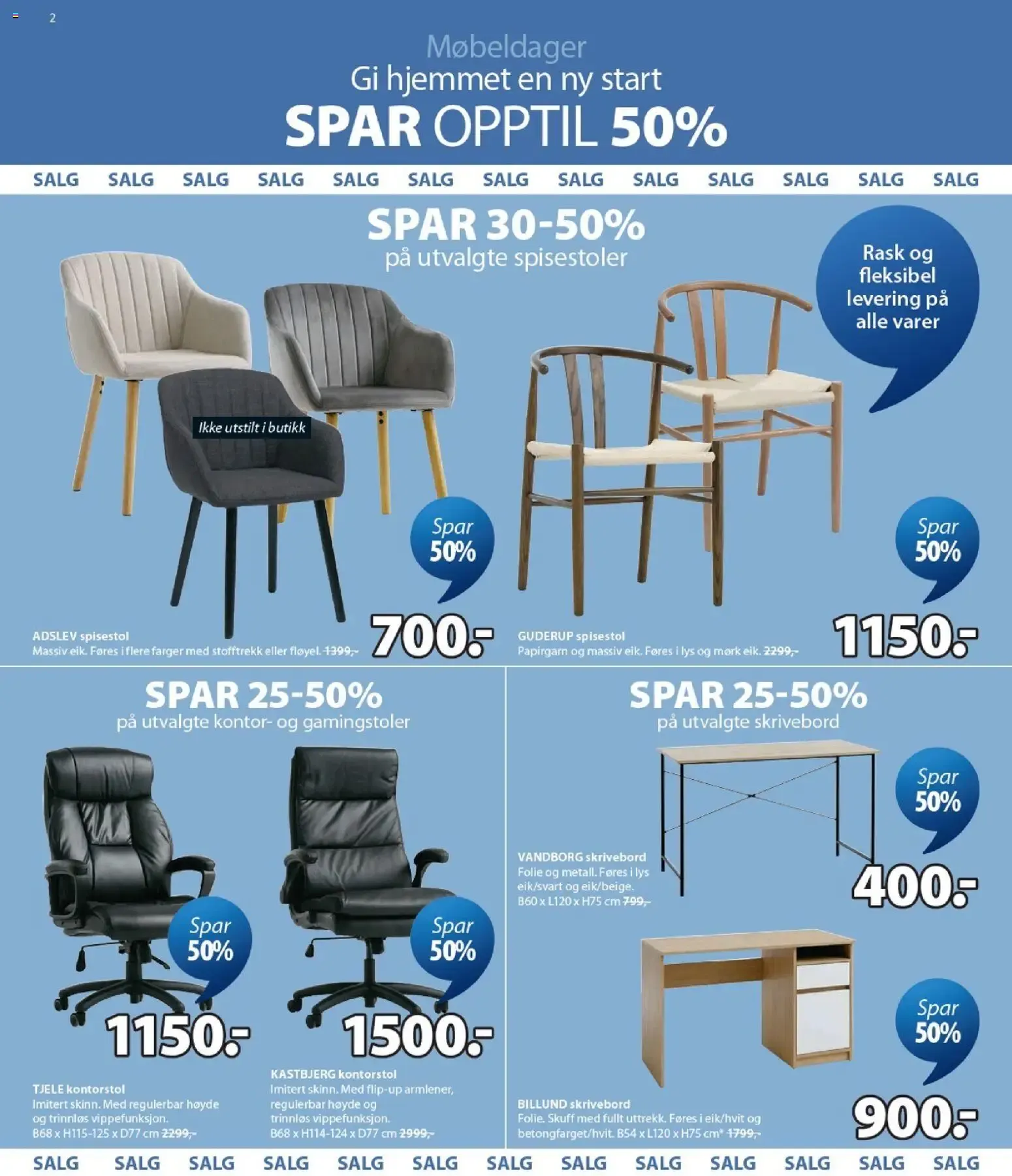 JYSK Scandinavian Sleeping & Living - Møbeldager fra 13. juli til 25. juli 2026 - kundeavisside 2