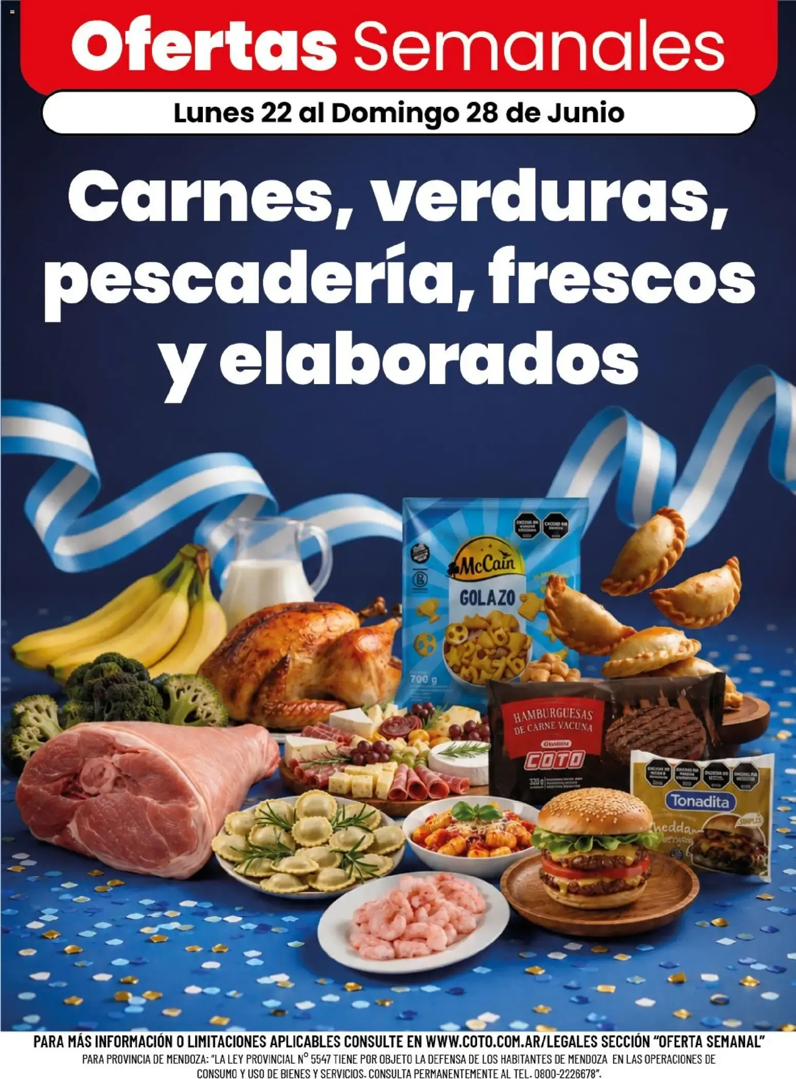 Ofertas de Coto - Carnes, verduras, pescadería, frescos y elaborados || del 22/06/2026 - 28/06/2026 || Descuentos 22 de junio al 28 de junio 2026 - Página 1 del catálogo