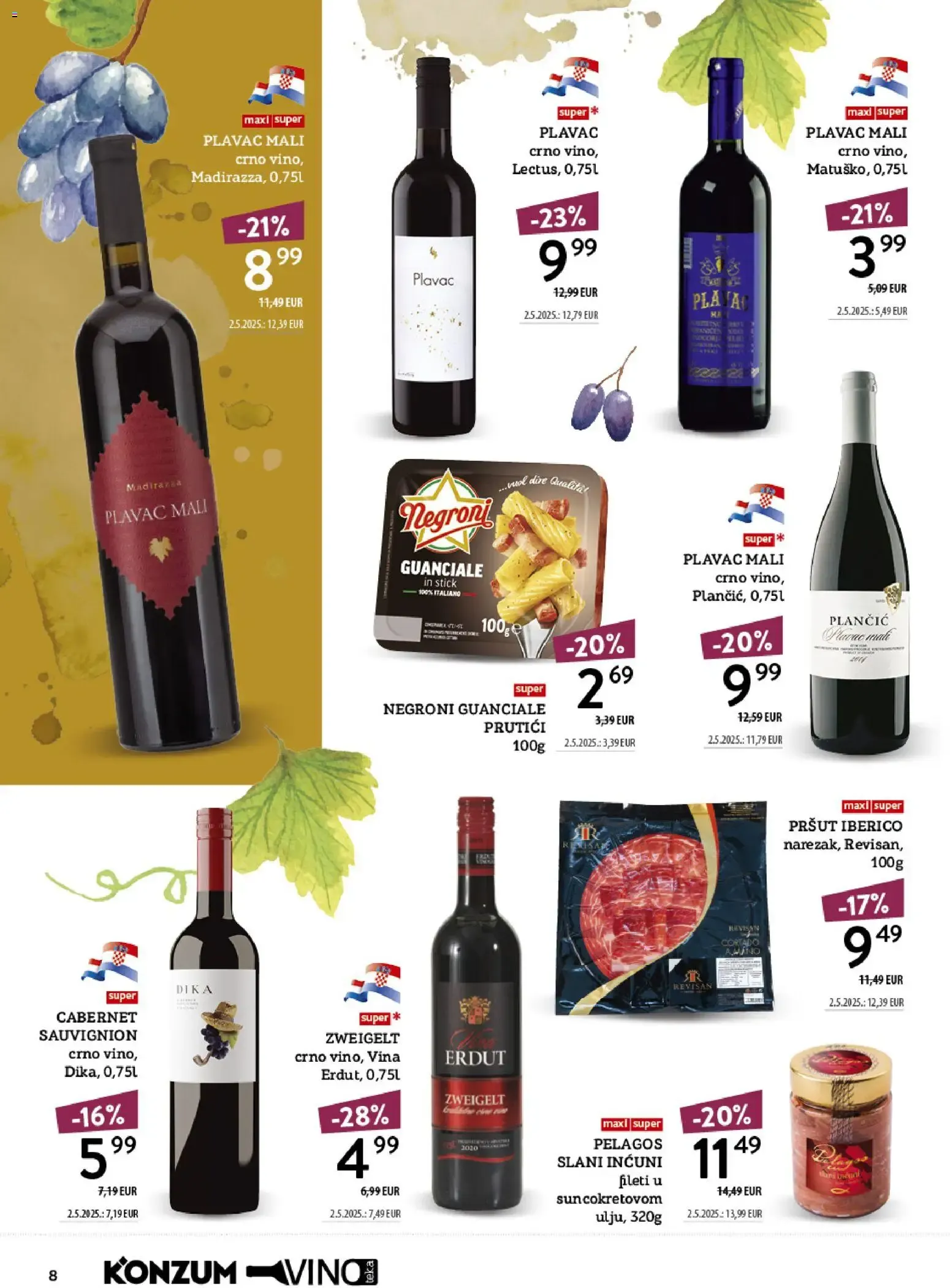 Katalog Konzum Katalog Vino od 12. listopada do 25. listopada 2026. - Pregled Stranica 8