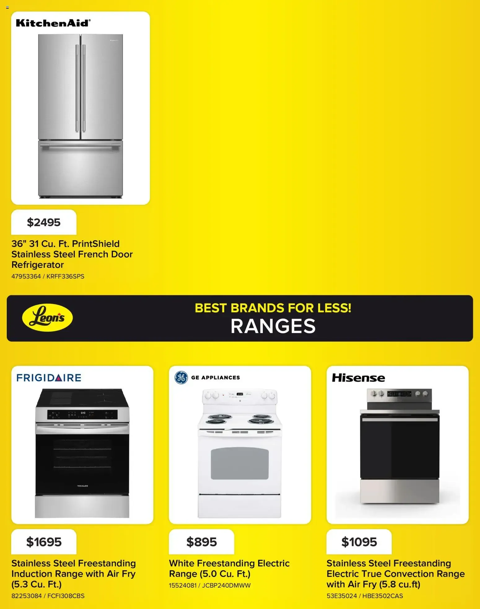 Leon's flyer - BBFL Appliances from Oct 15, 2026 > weekly specials & deals from October 15 to October 21 2026 - flyer page 4