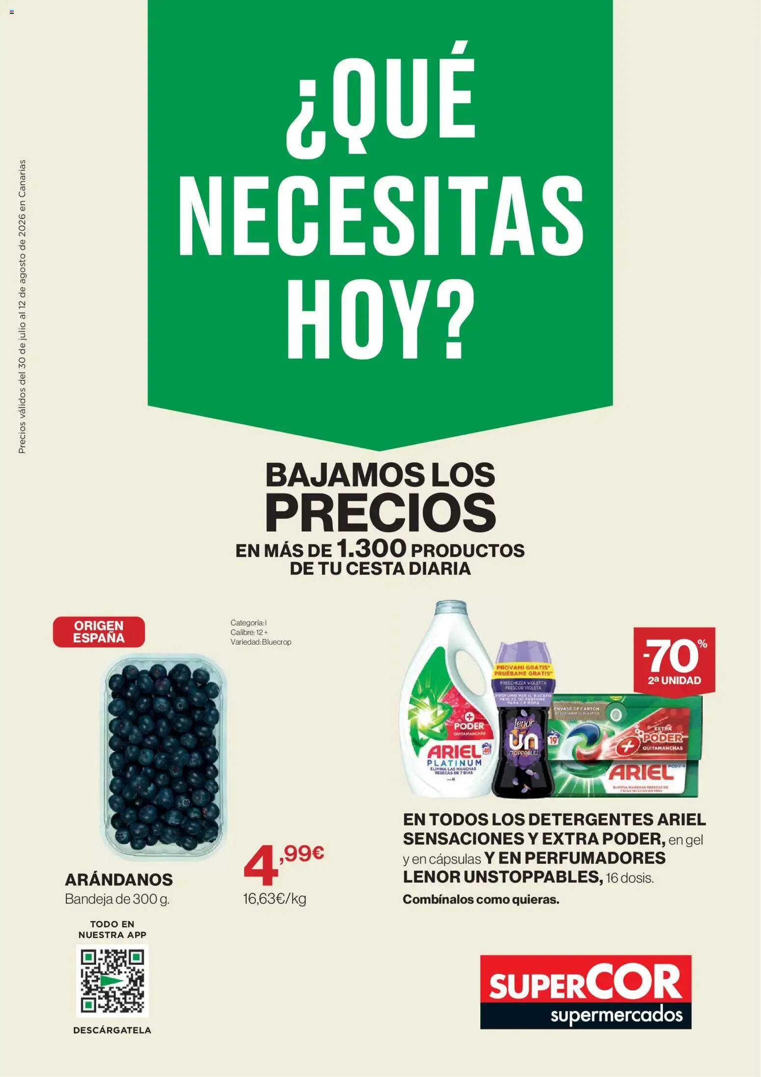 Catálogo de ¿QUÉ NECESITAS HOY? 30 de julio al 12 de agosto 2026 - Página 1