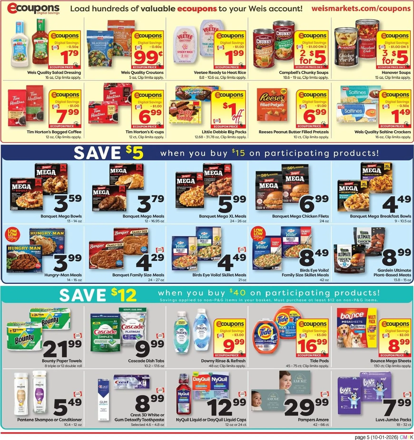 Weekly ad Current Weis Markets - Extended Savings leaflet valid from Thursday 10/01/2026 to Wednesday 10/28/2026 from October 1 to October 28 2026 - Page 6