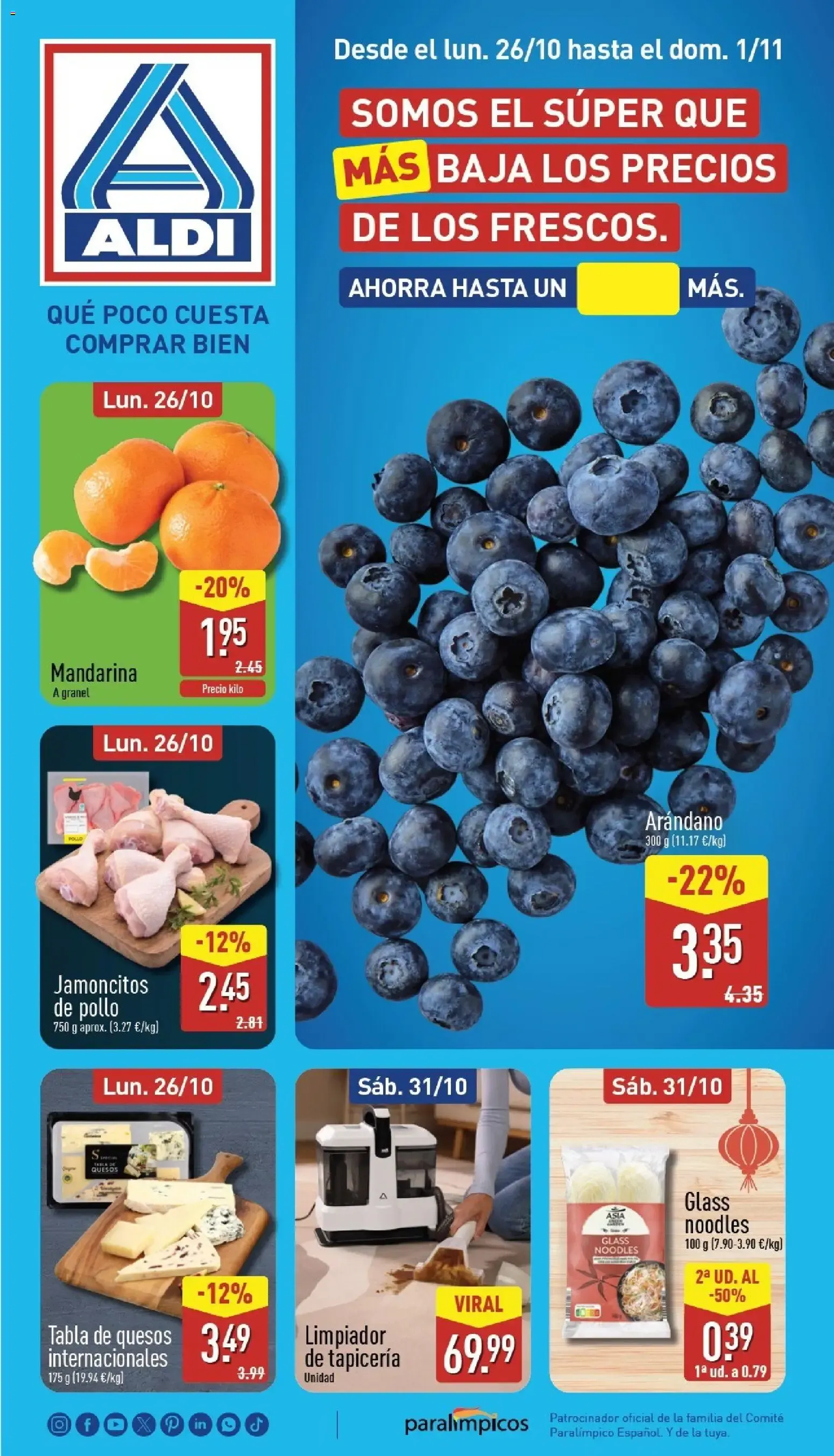 Catálogo de Aldi folleto Península del 26/10/2026 | Catálogo 26 de octubre al 1 de noviembre 2026 - Página 1
