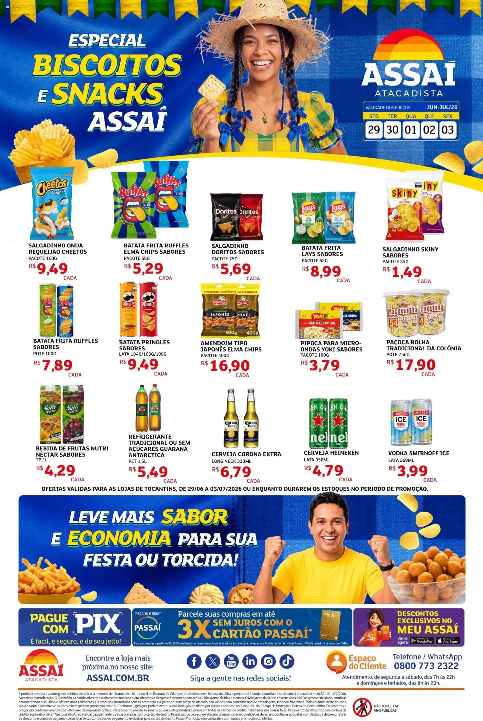 Encarte de Assaí Atacadista ofertas de 29/06/2026 | Promoções Online 29 de junho até 3 de julho 2026 - Pagina 1