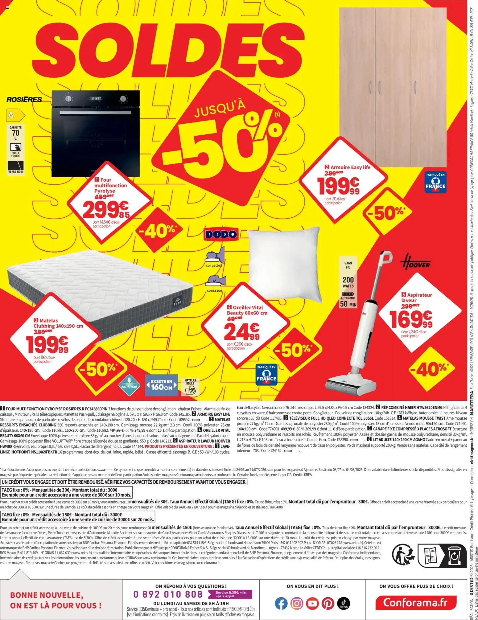 Conforama prospectus à partir du 24/06/2026 - promo en ligne du 24 juin au 21 juillet 2026 - Catalogue page 10