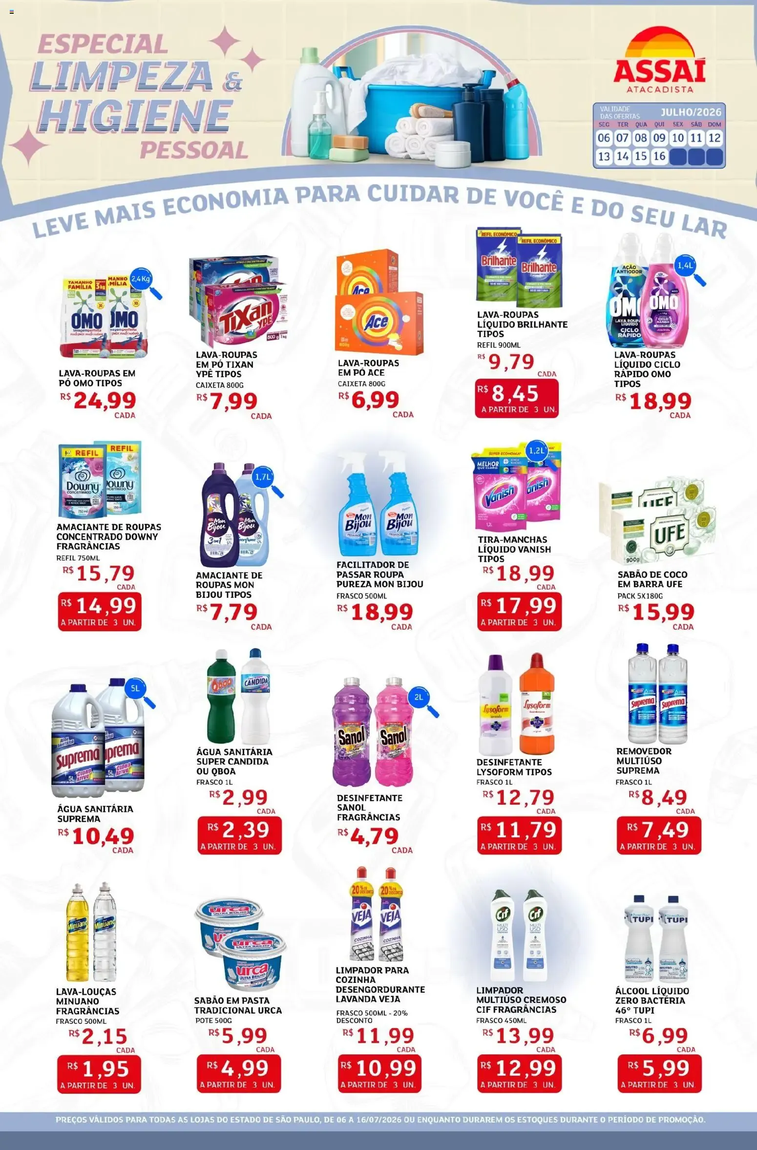 Encarte de Assaí Atacadista ofertas - SP de 06/07/2026 | Promoções Online 6 de julho até 16 de julho 2026 - Pagina 1