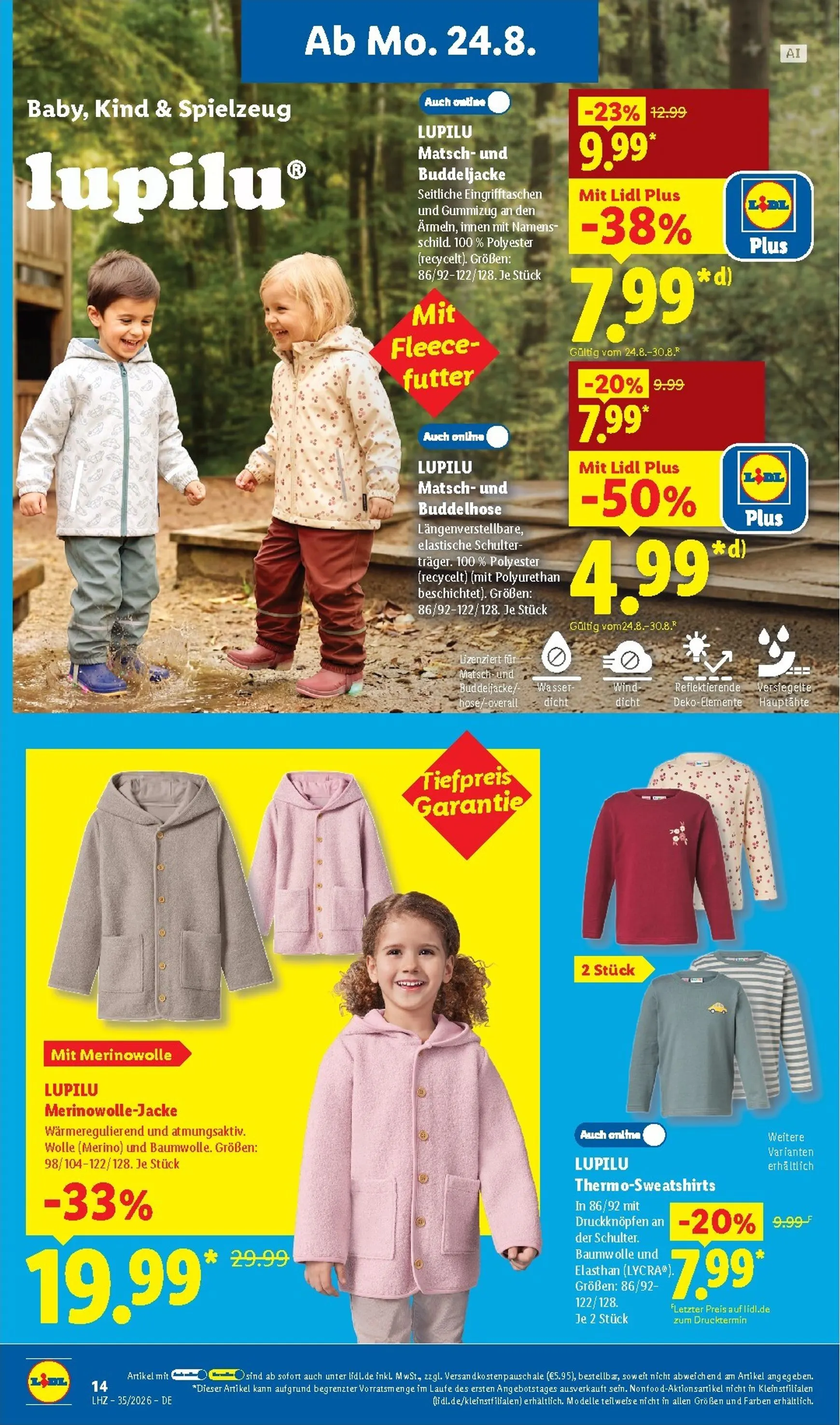 Lidl - Aktionsprospekt Prospekt nächste Woche – von Montag 24.08.2026 bis Samstag 29.08.2026 von 24. August bis 29. August 2026 - Prospekt seite 6